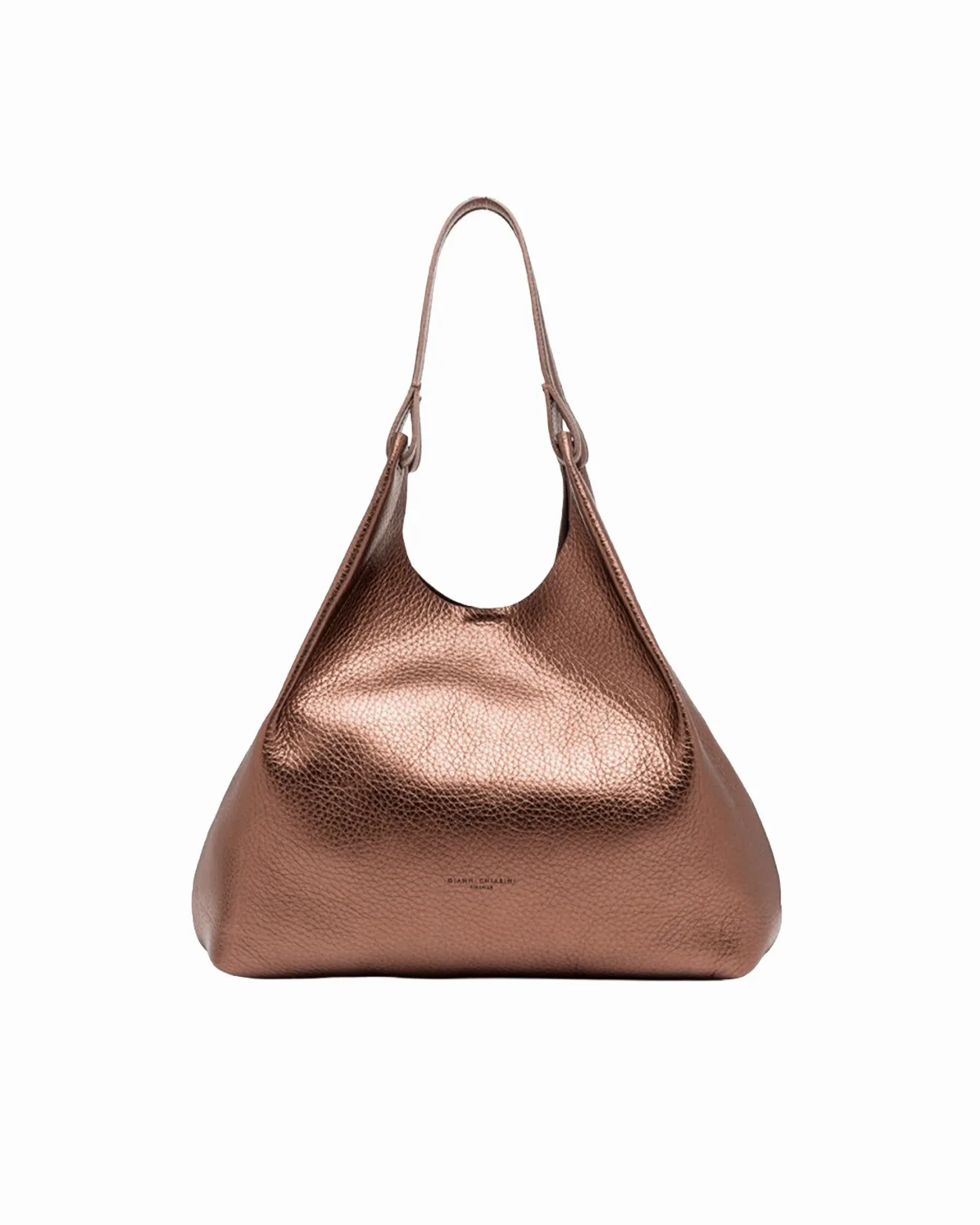 Pebbled Leather Shoulder Bag by Gianni Chiarini