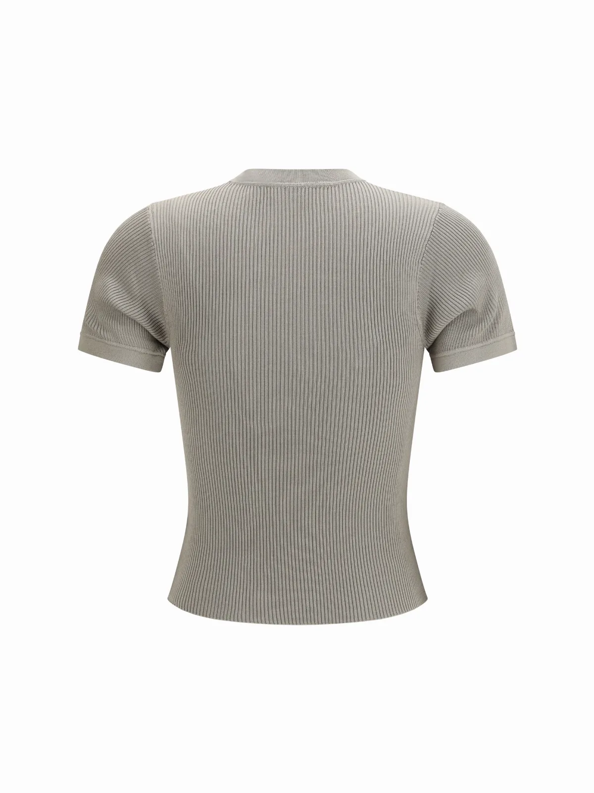 Ribbed Silk T-Shirt by Rier