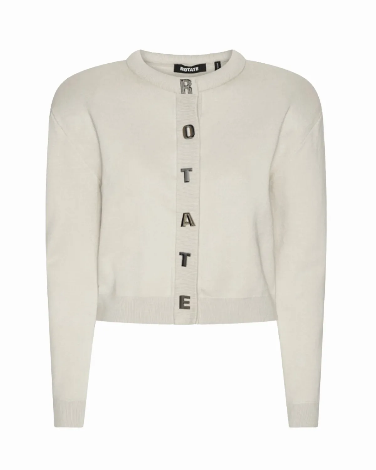 Ribbed Knit Cotton-Cashmere Cardigan by Rotate Birger Christensen