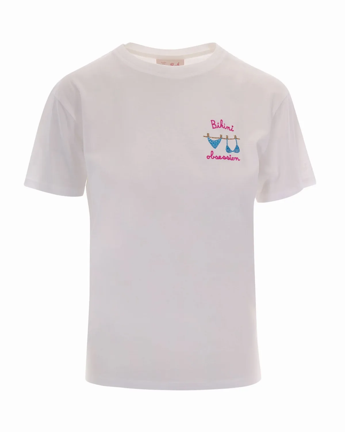 Rhinestone-Embroidered T-Shirt by Mc2 Saint Barth
