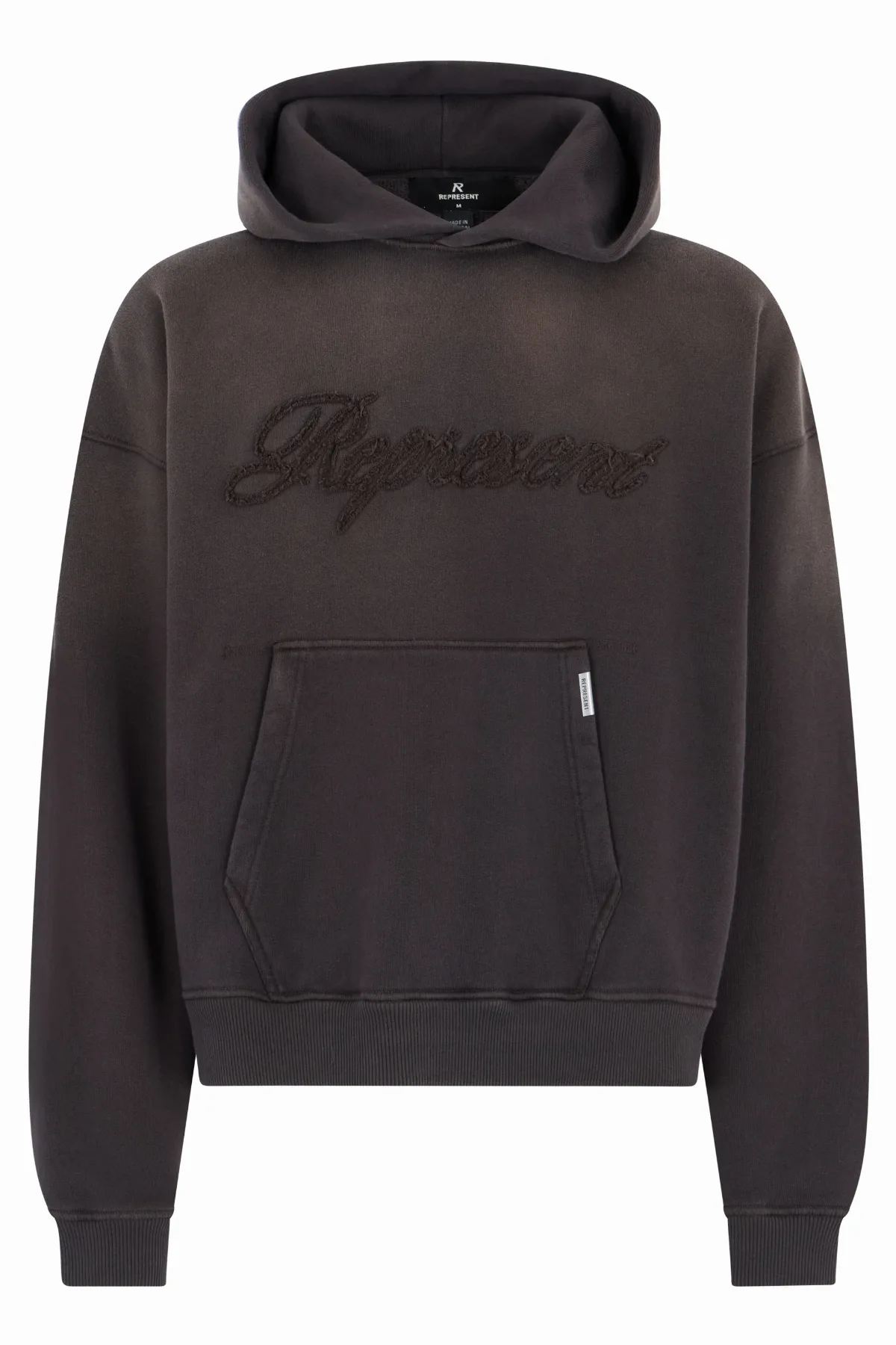 Embroidered Logo Cotton Hoodie by Represent