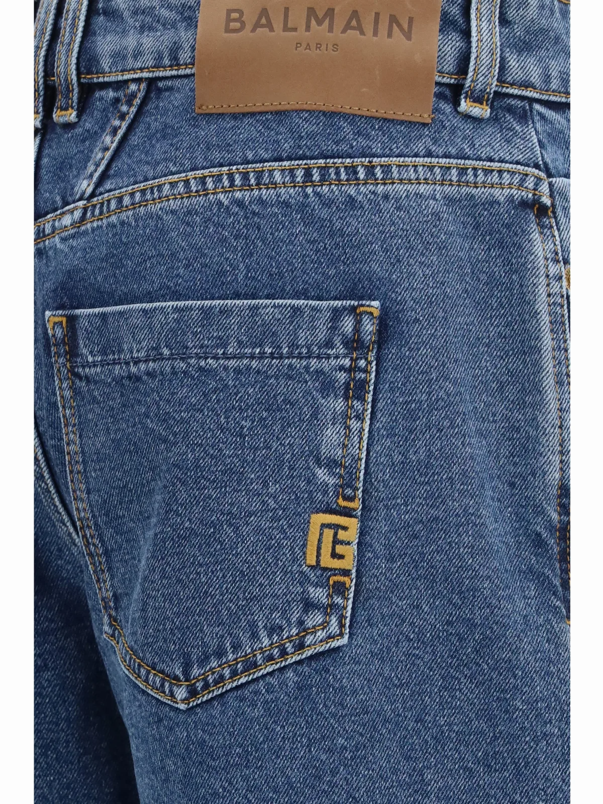 Straight Wide-Leg Jeans by Balmain