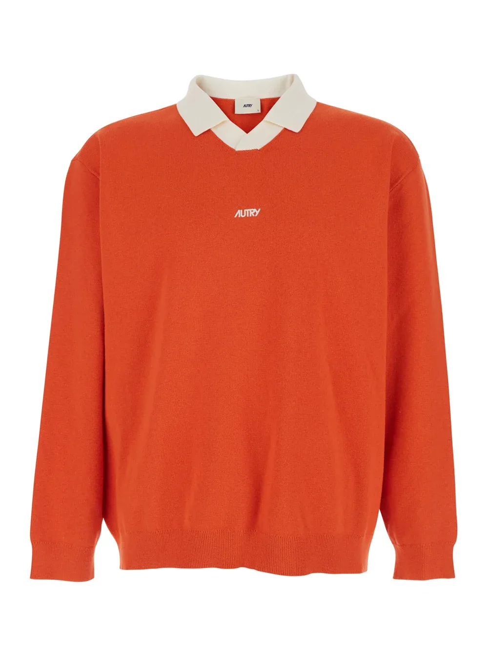 Logo-Embroidered Polo-Collar Sweater by Autry
