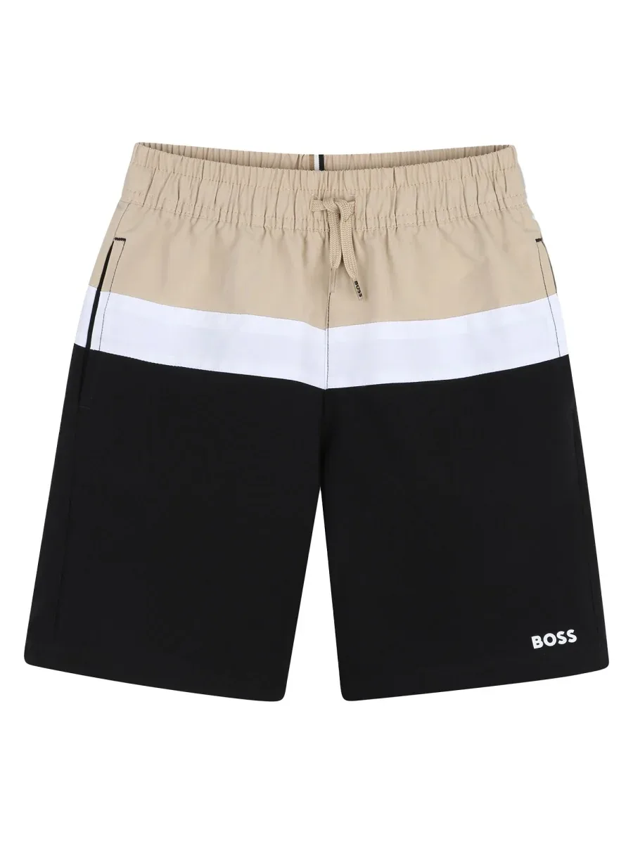 Color-Block Swim Shorts by Hugo Boss