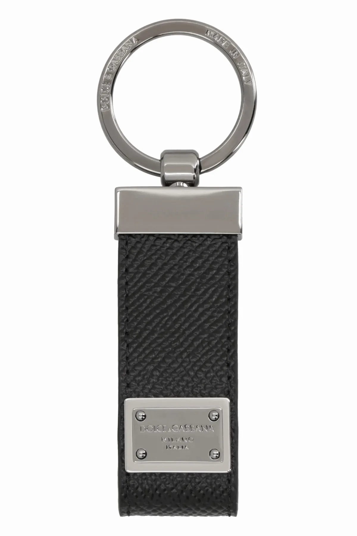 Dauphine-Print Calfskin Key Case by Dolce & Gabbana