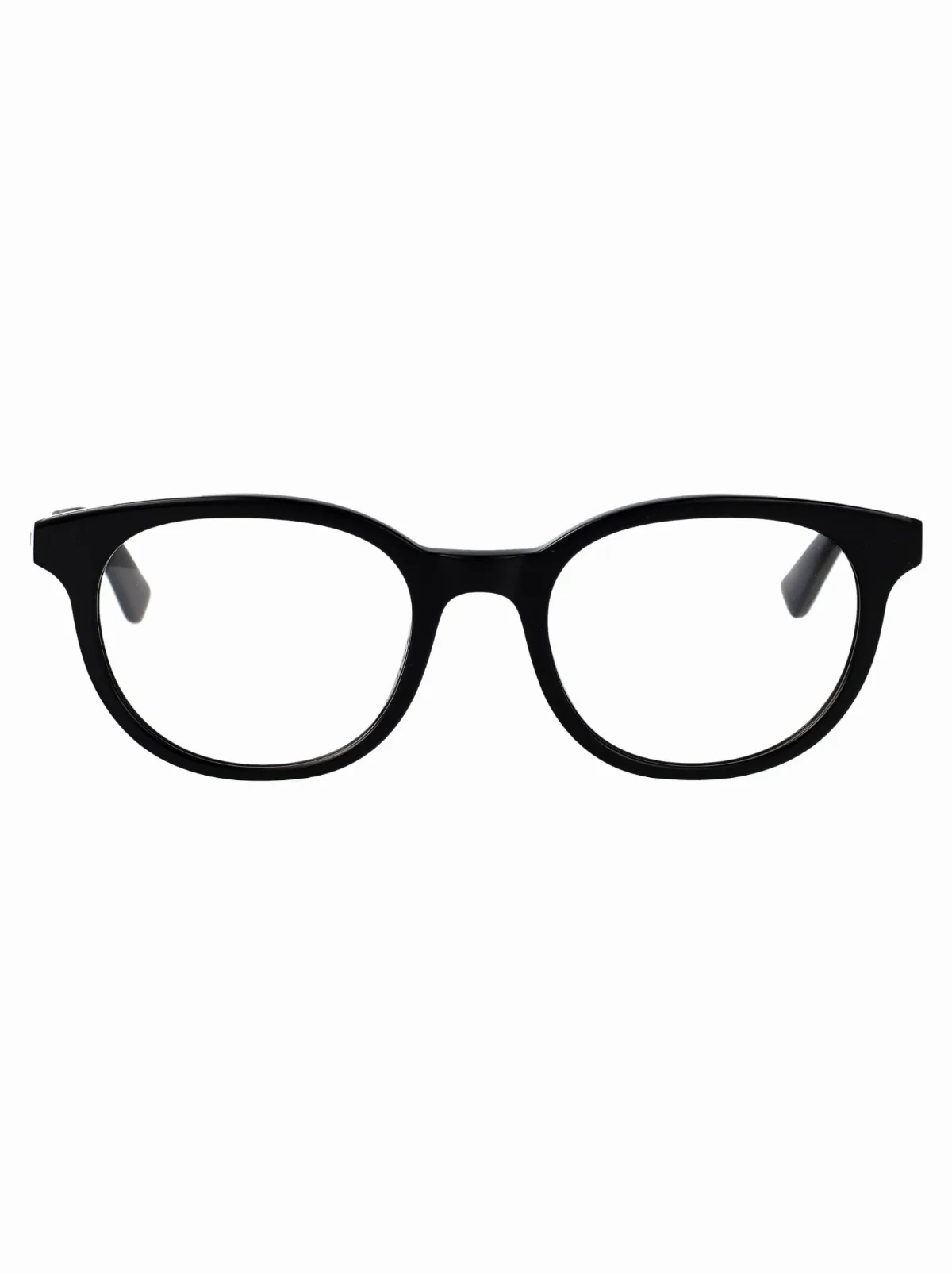 AM0567O Black Acetate Eyeglasses by alexander mcqueen