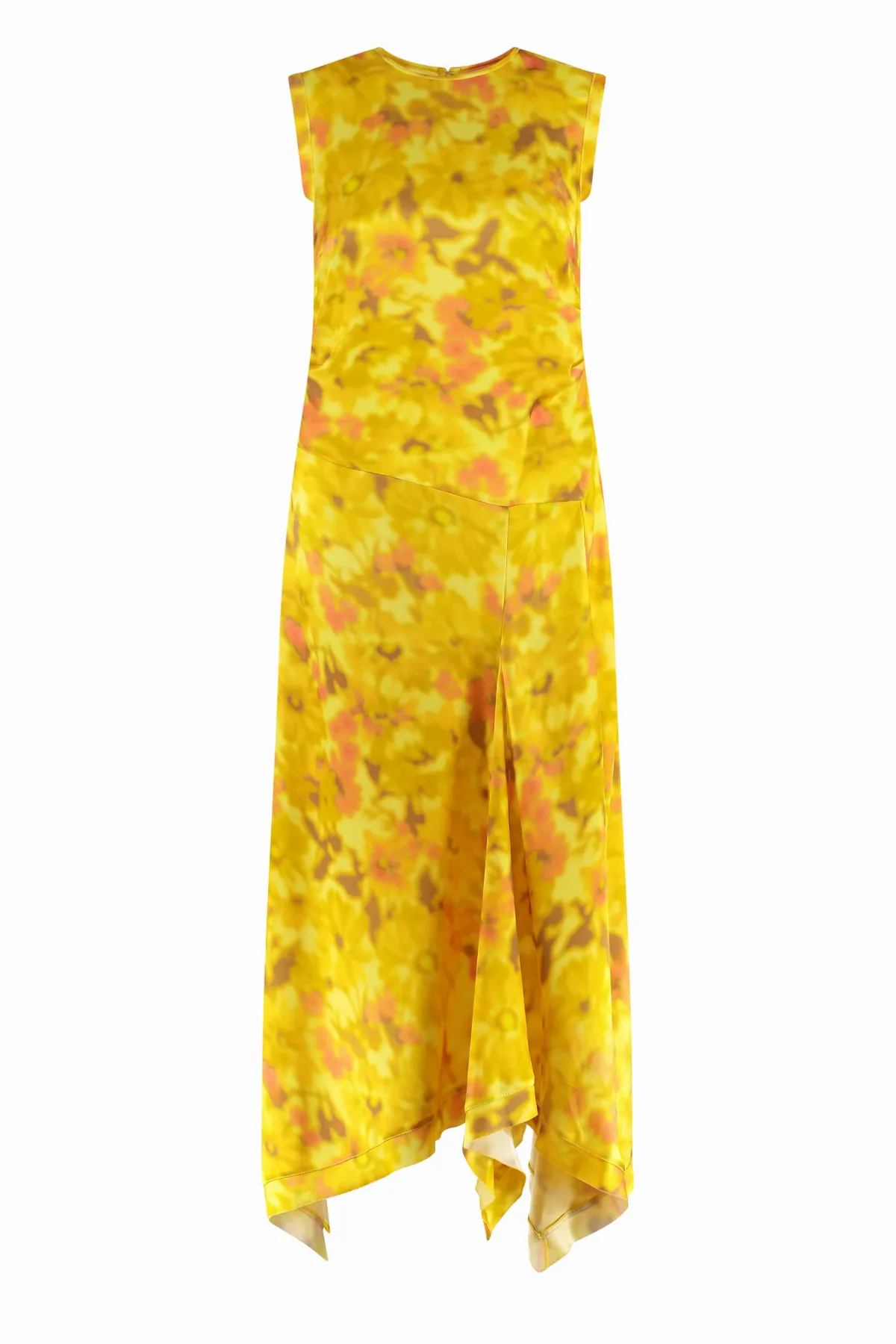 Asymmetric Printed Acetate Dress by Acne Studios