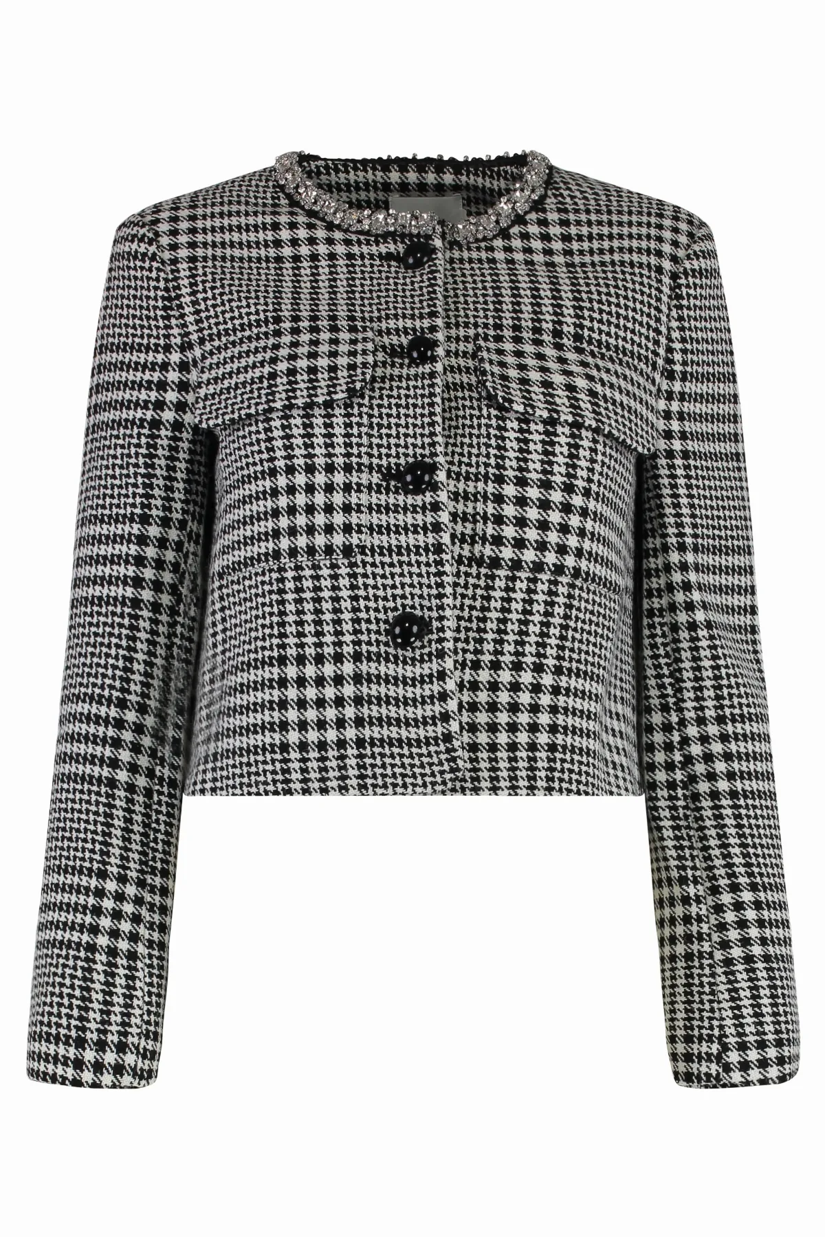 Stone-Embellished Jacquard Jacket by Self-Portrait