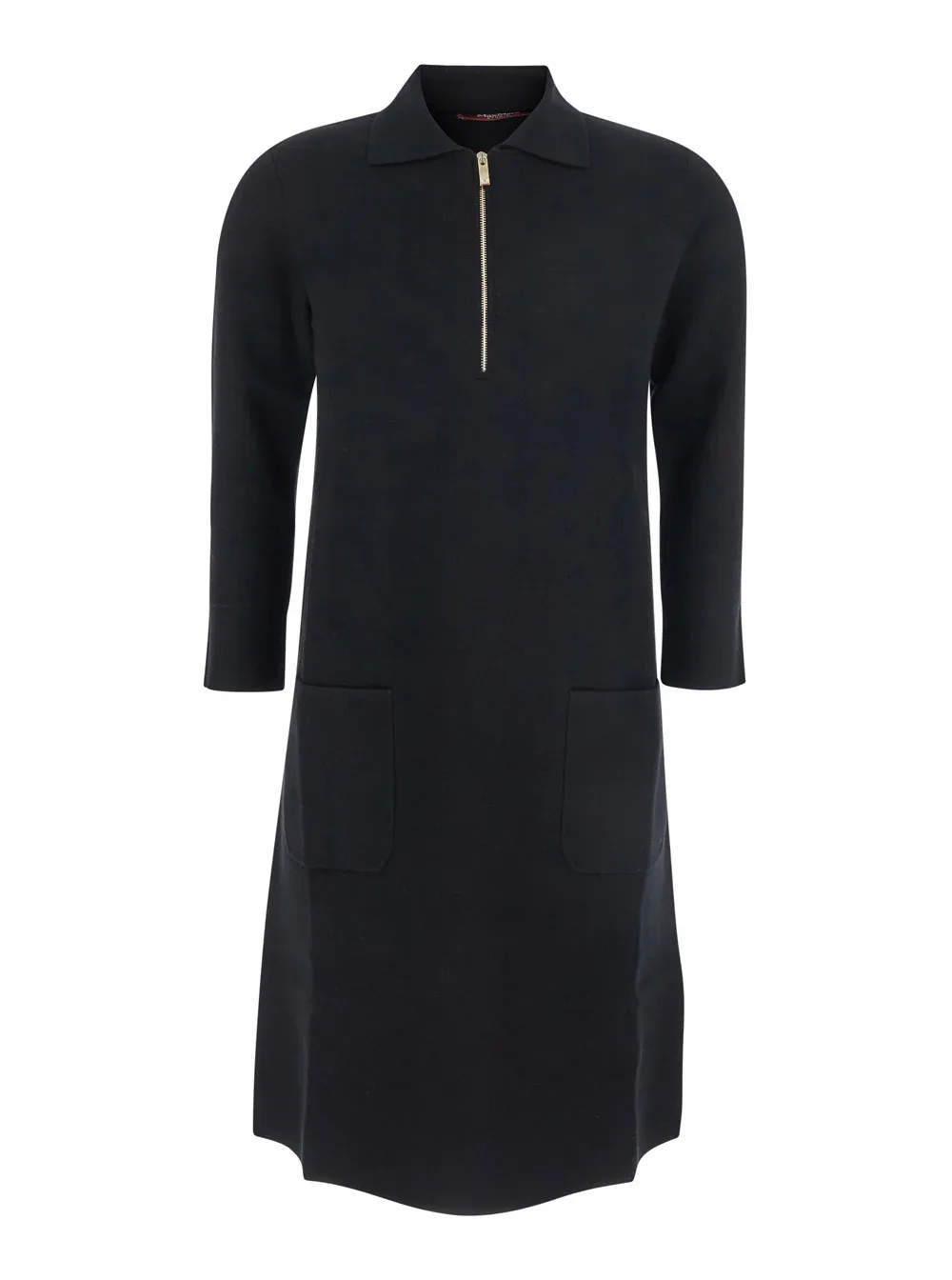 Viscose Shirt Dress with Front Zip Dress