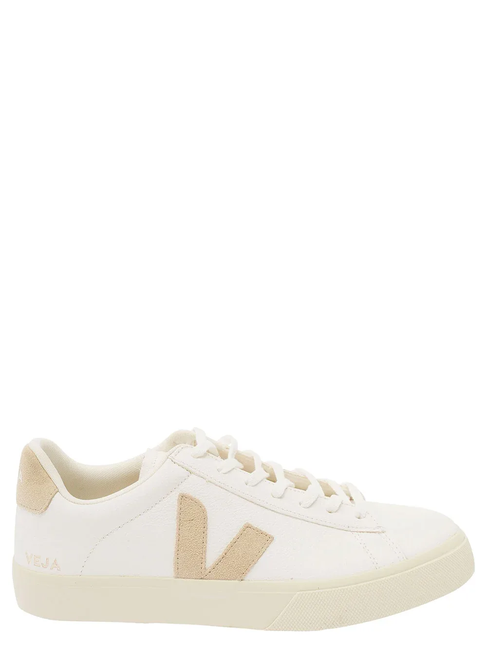 Organic Traced Leather Logo-Detail Sneaker by Veja
