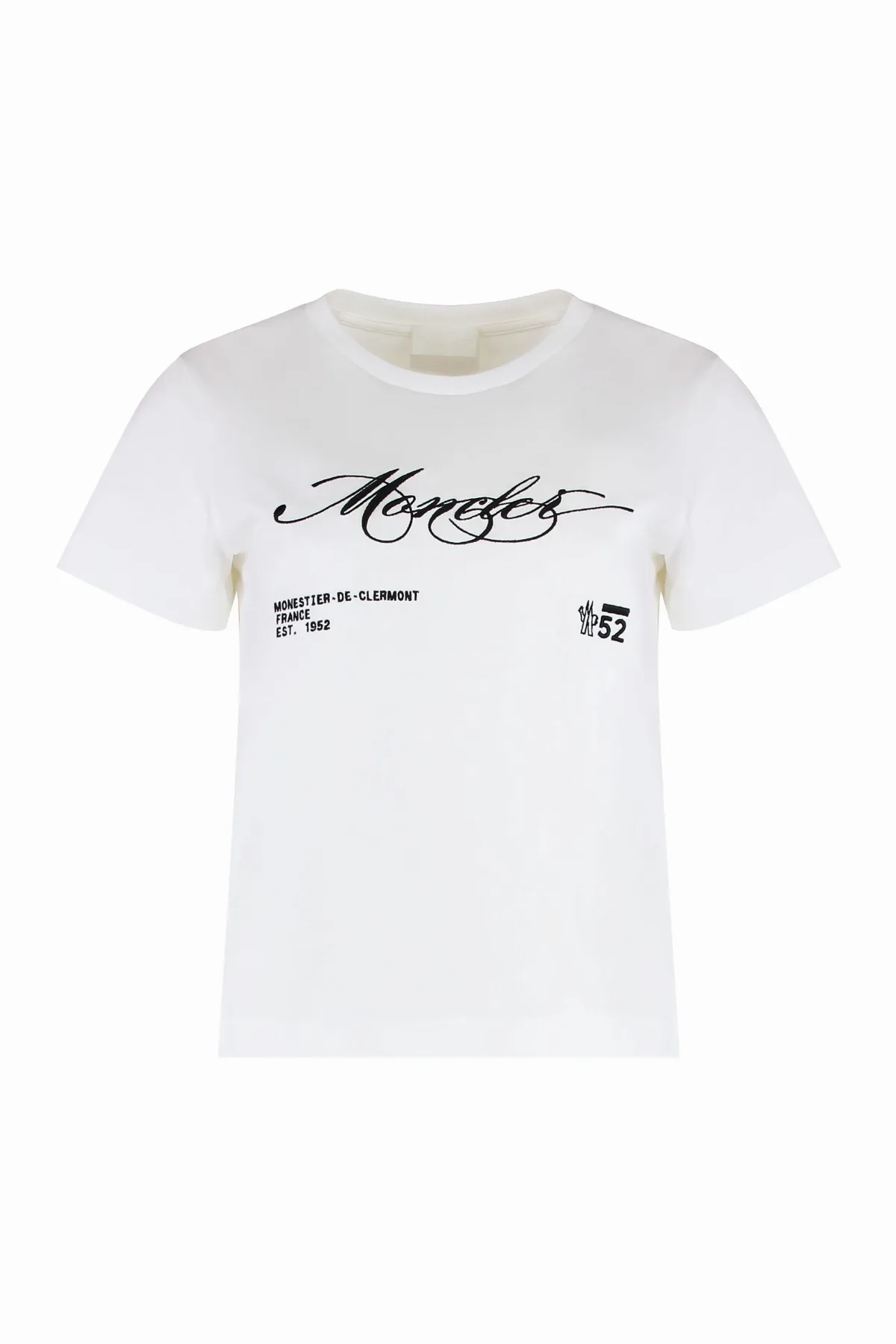 Logo-Print Crew Neck T-Shirt by Moncler