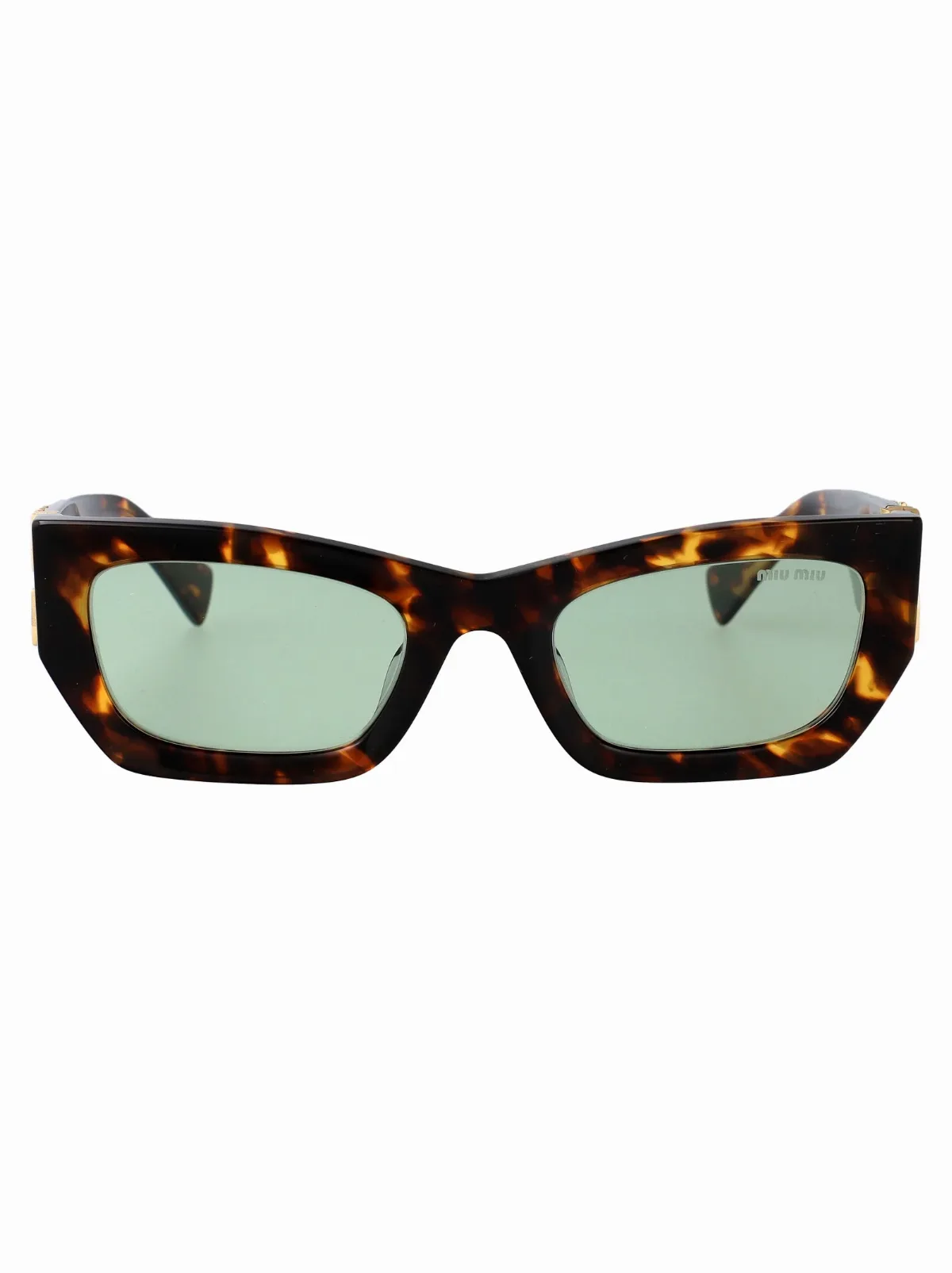 0MU Tortoiseshell Acetate Sunglasses by Miu Miu