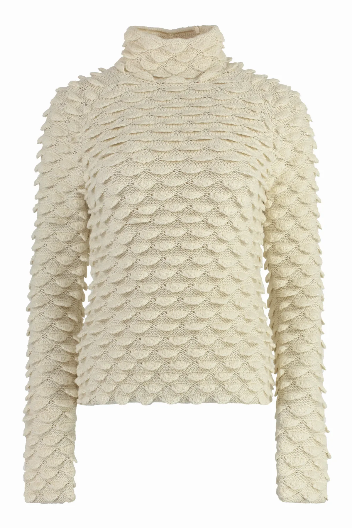 Fish-Scale Wool Sweater by Bottega Veneta