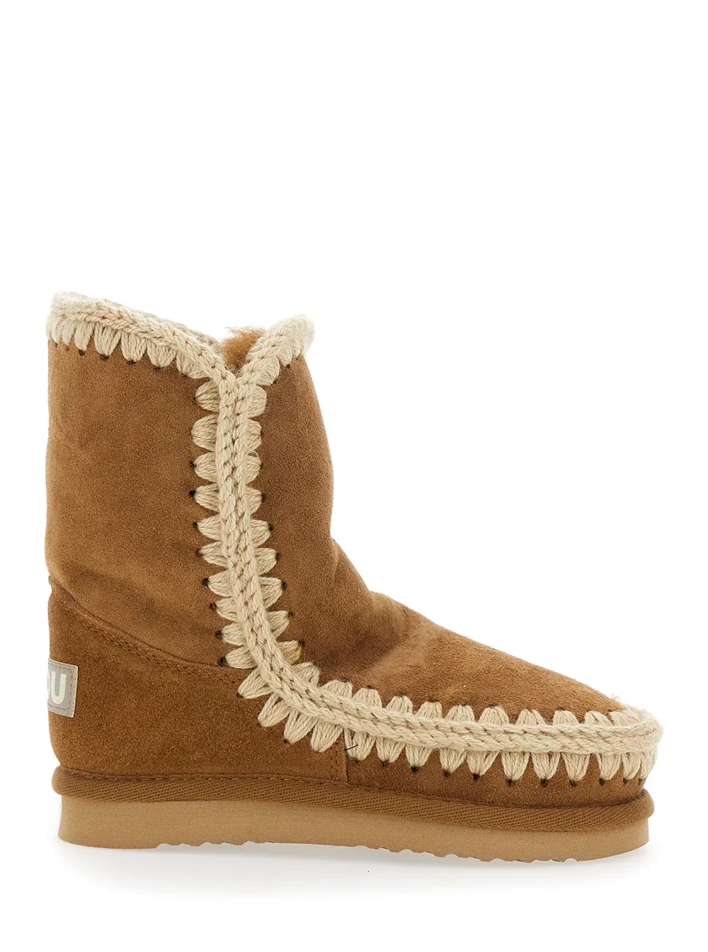 Hand-Crocheted Sheepskin Boot by Mou