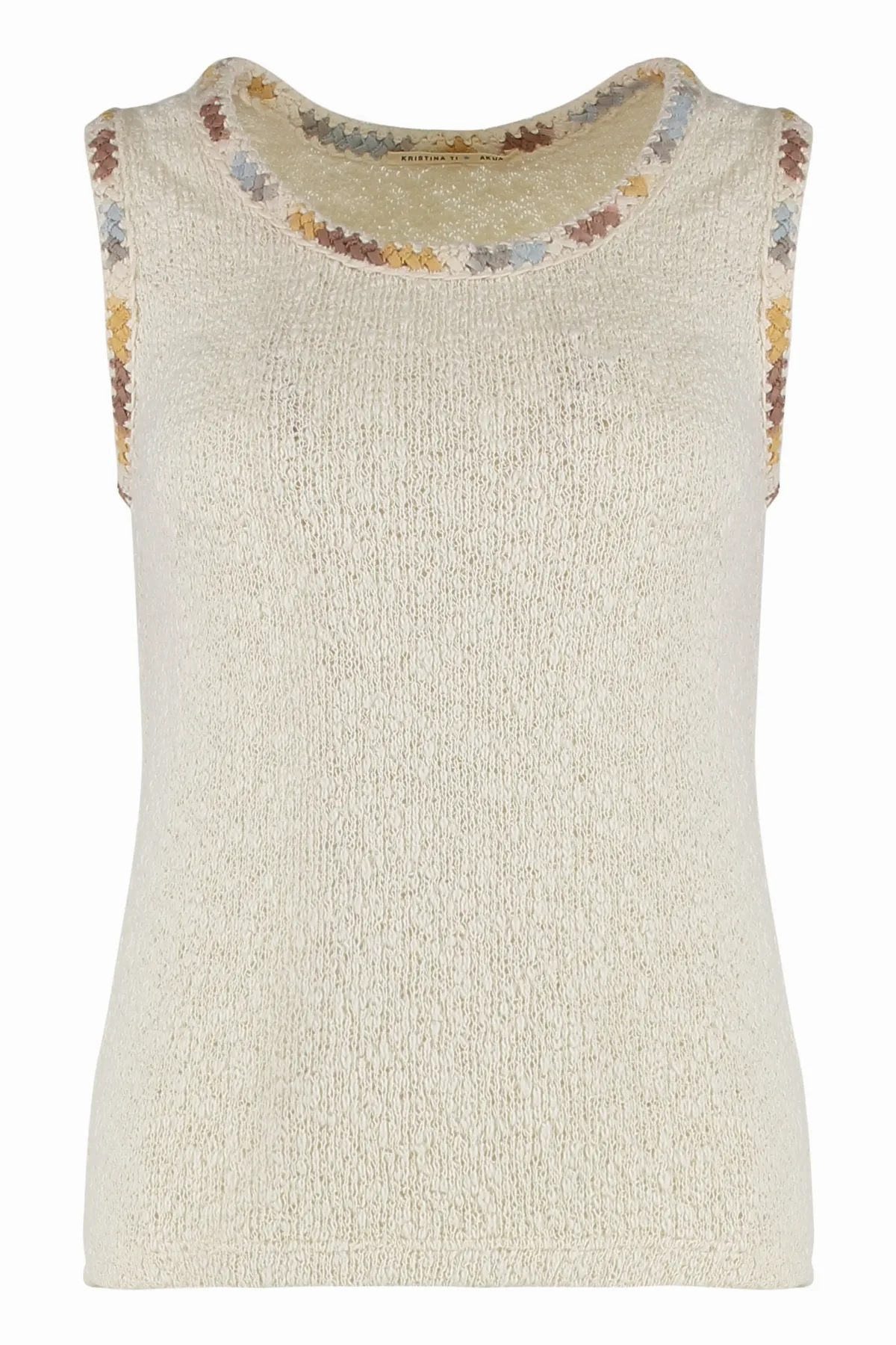 Cotton Knit Tank Top by Kristina Ti