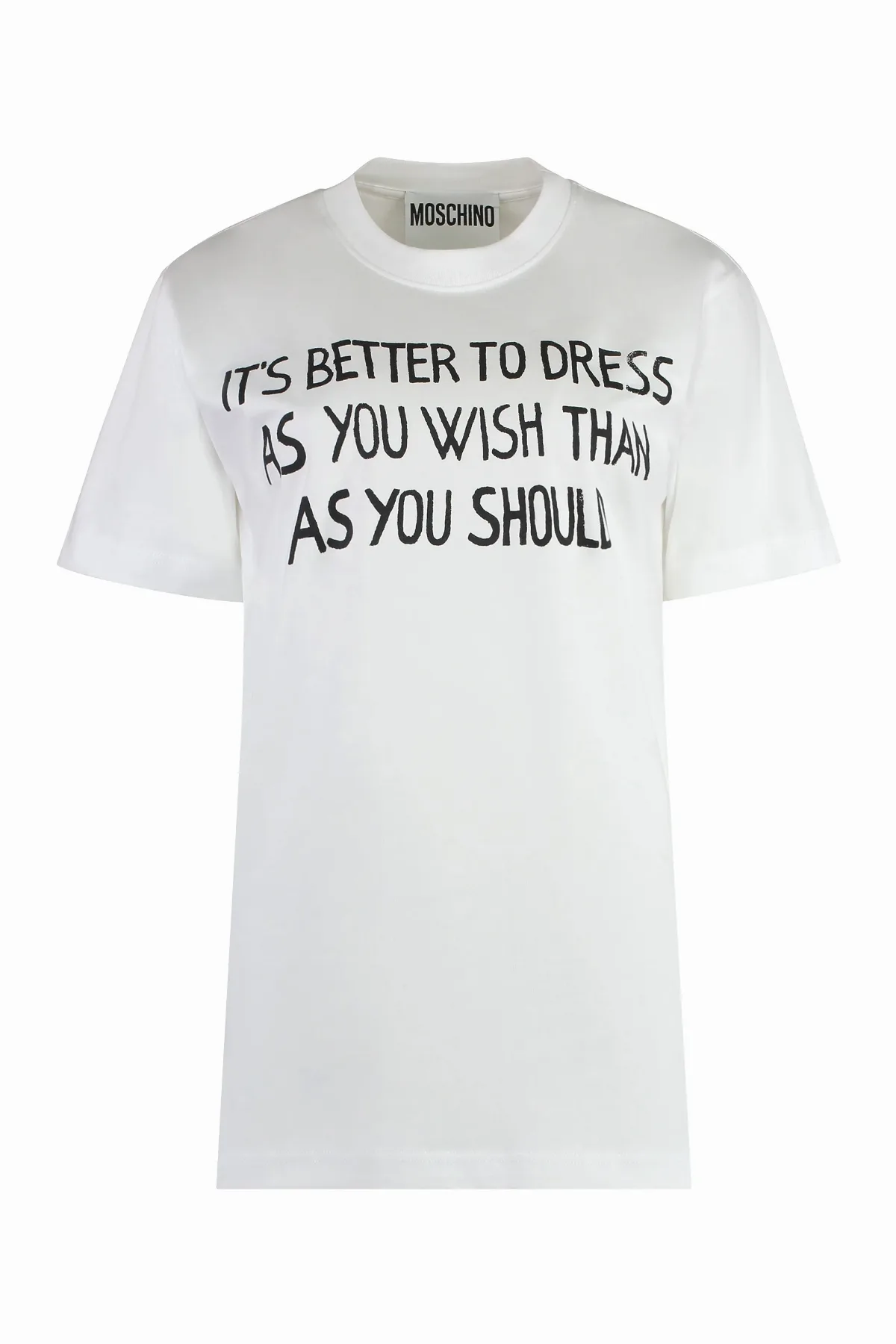 Printed Cotton T-Shirt by Moschino