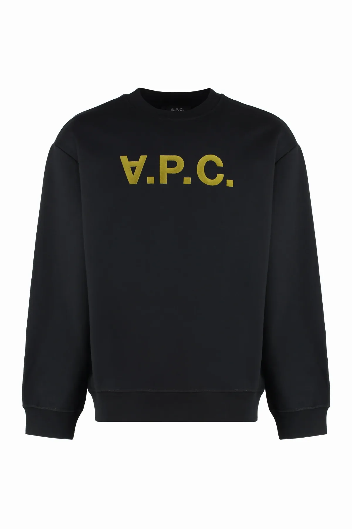 Velvet-Effect Logo Print Sweatshirt by A.P.C.