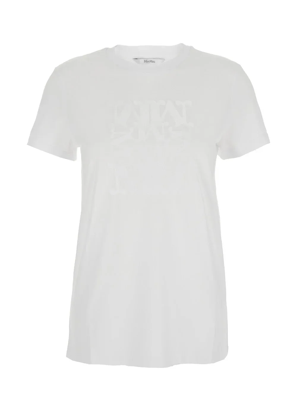 Tonal Logo Crewneck T-Shirt by Max Mara