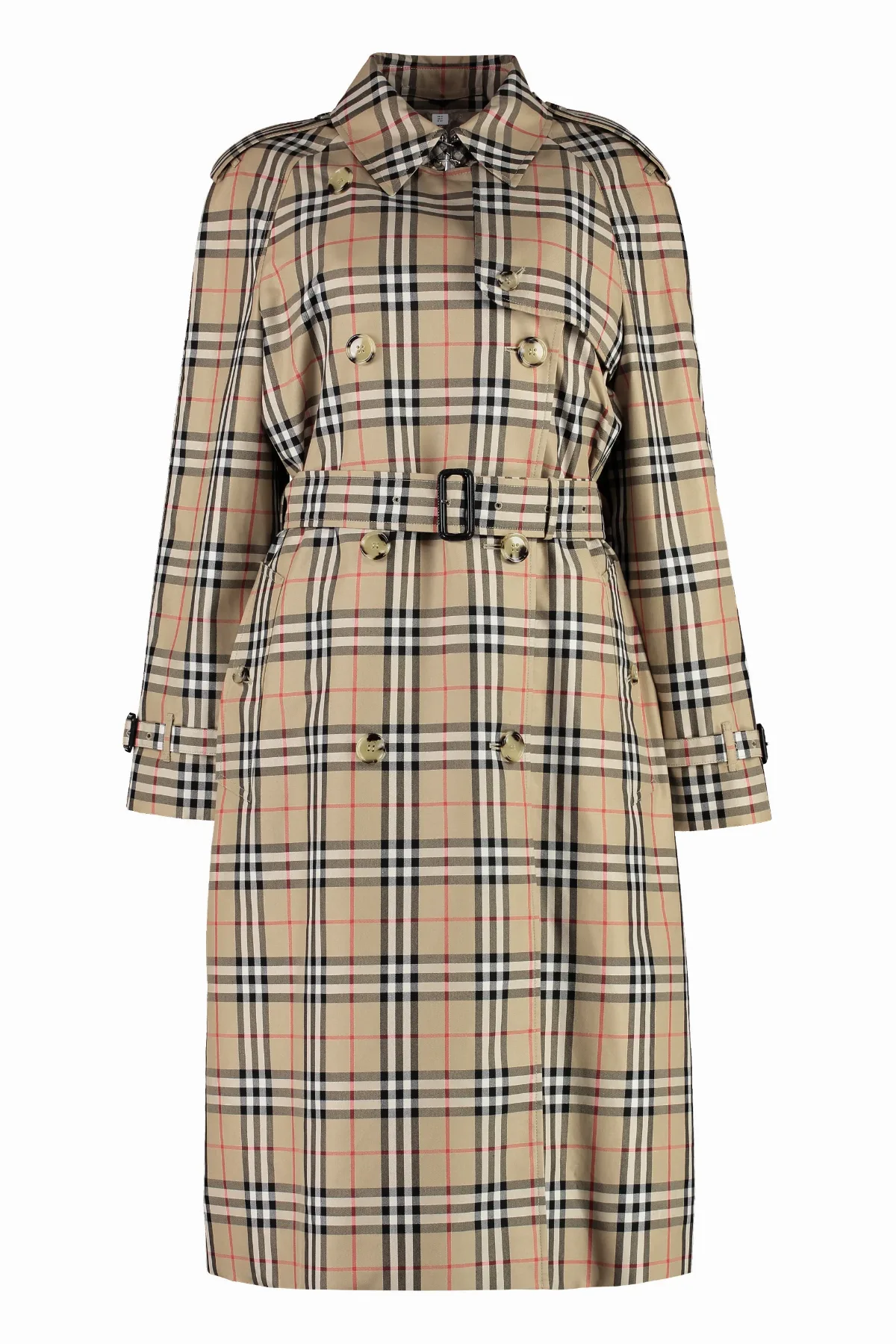 Check Cotton Trench Coat by Burberry