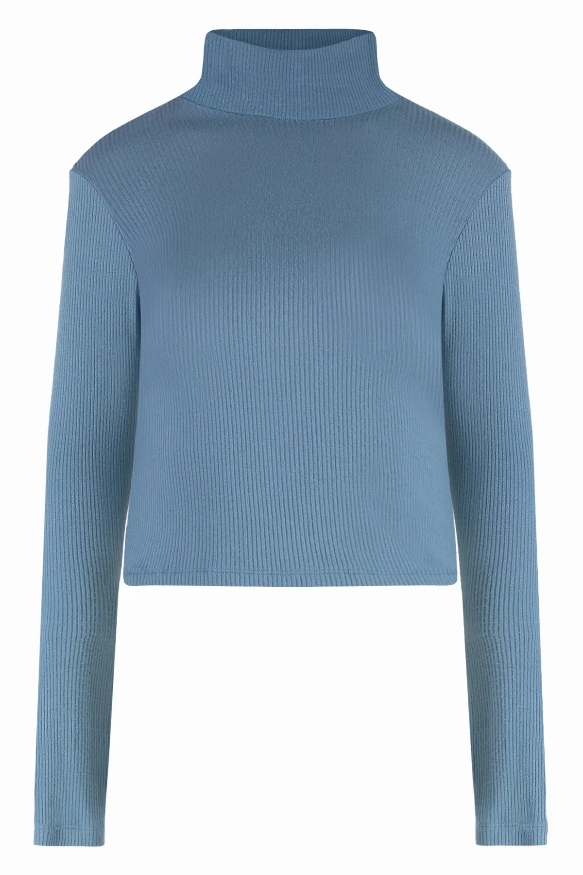 Ribbed Viscose Turtleneck Sweater by Sablyn