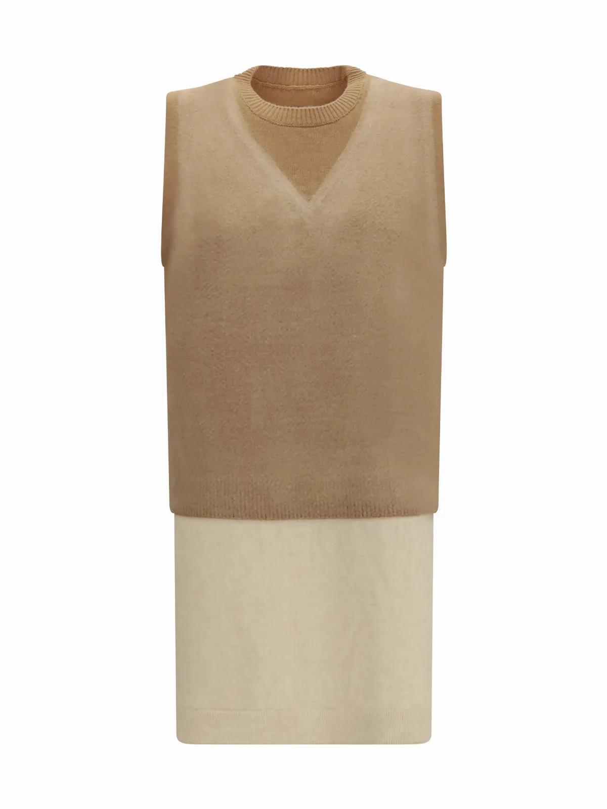 Double-Layer Merino Wool Tank Top by Maison Margiela