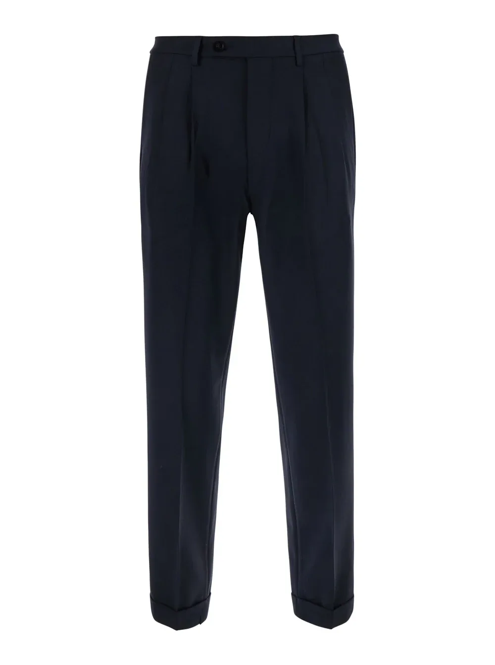 Double Pleated Tech Fabric Wool Trousers by Michael Coal