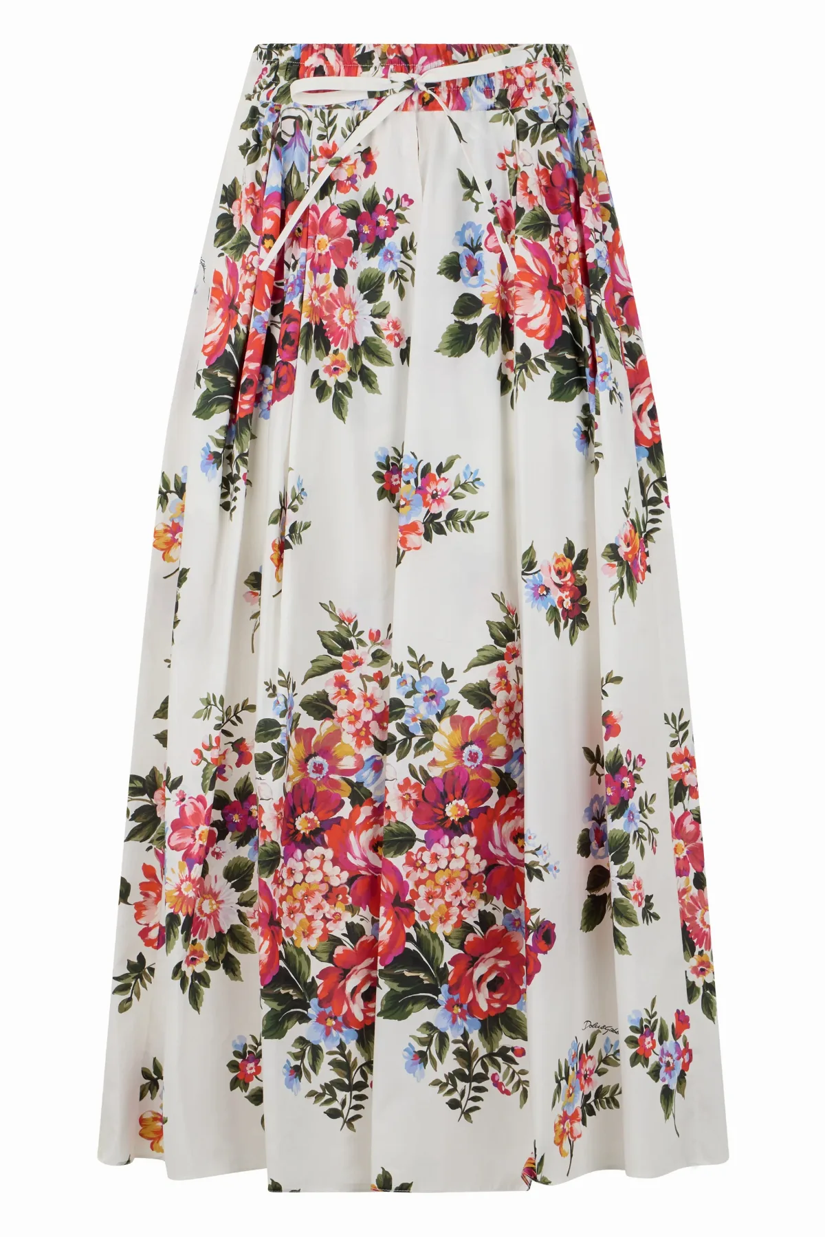 Floral-Print Poplin Skirt by Dolce & Gabbana