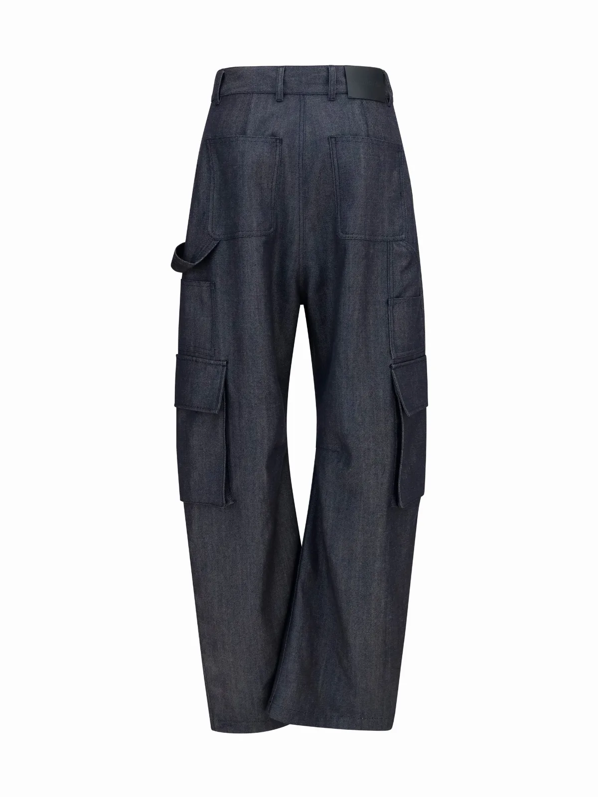 Denim-Print Wool Cargo Pants by Balenciaga