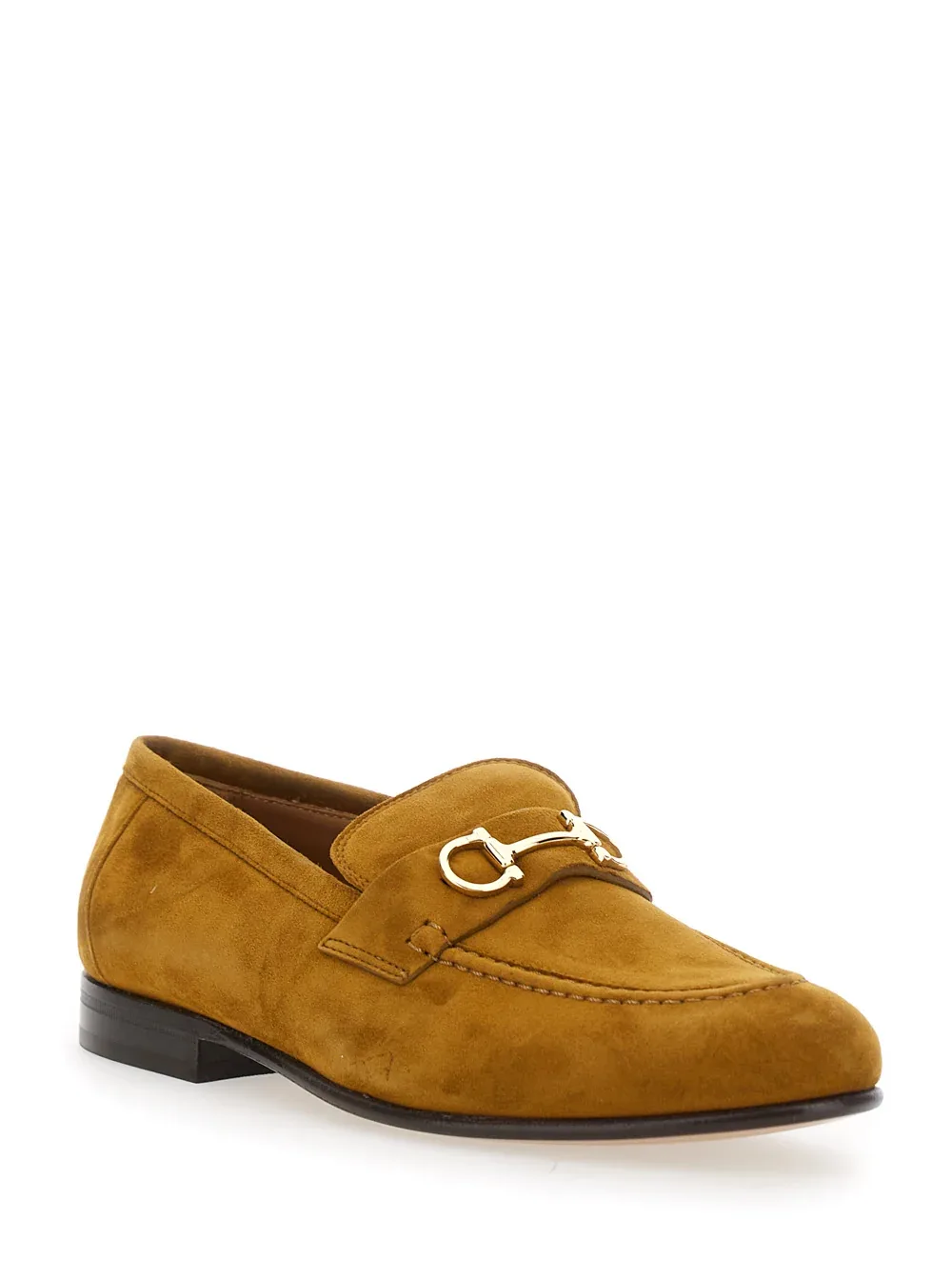 Suede Gancini-Detail Loafer by Ferragamo