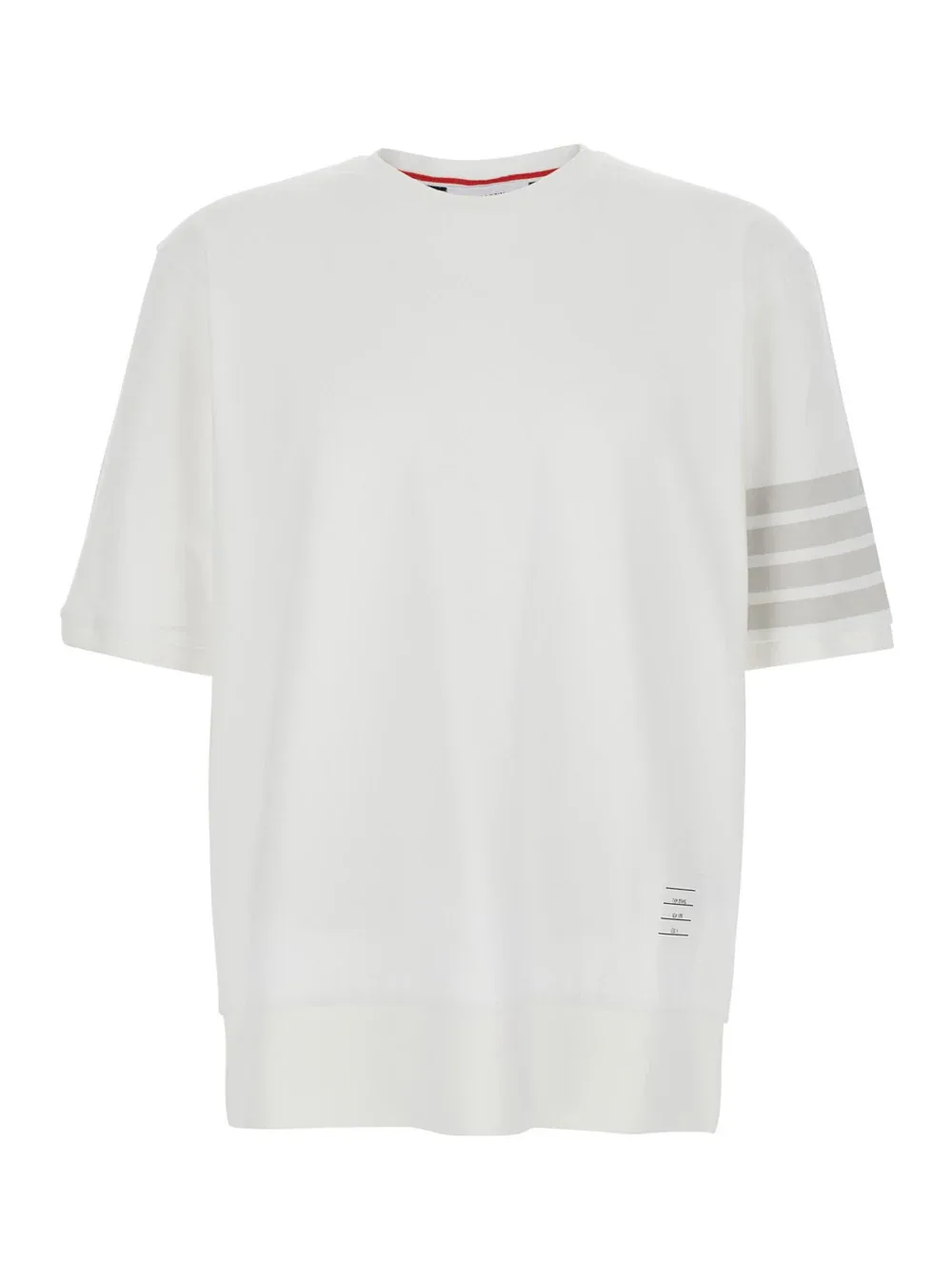 4-Bar Striped Cotton T-Shirt by Thom Browne