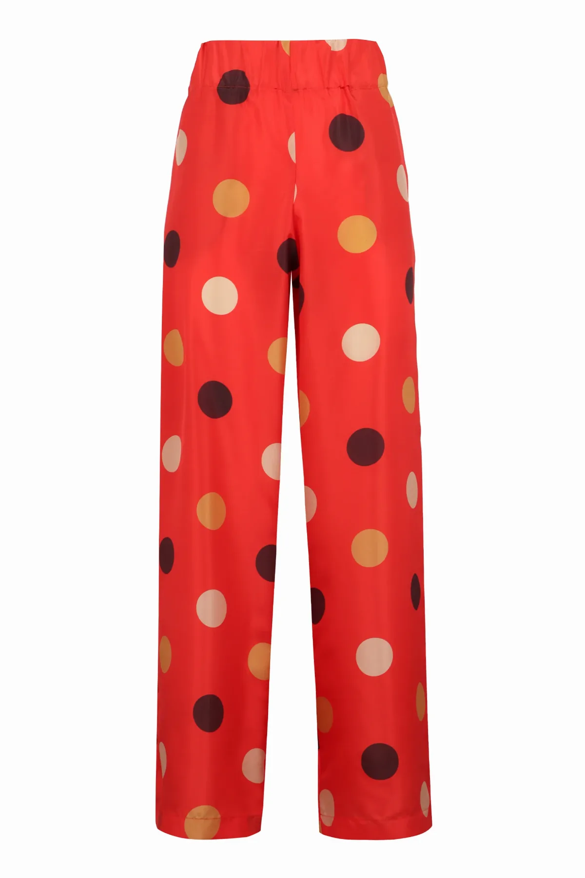 Polka-Dot Silk Trousers by Aspesi