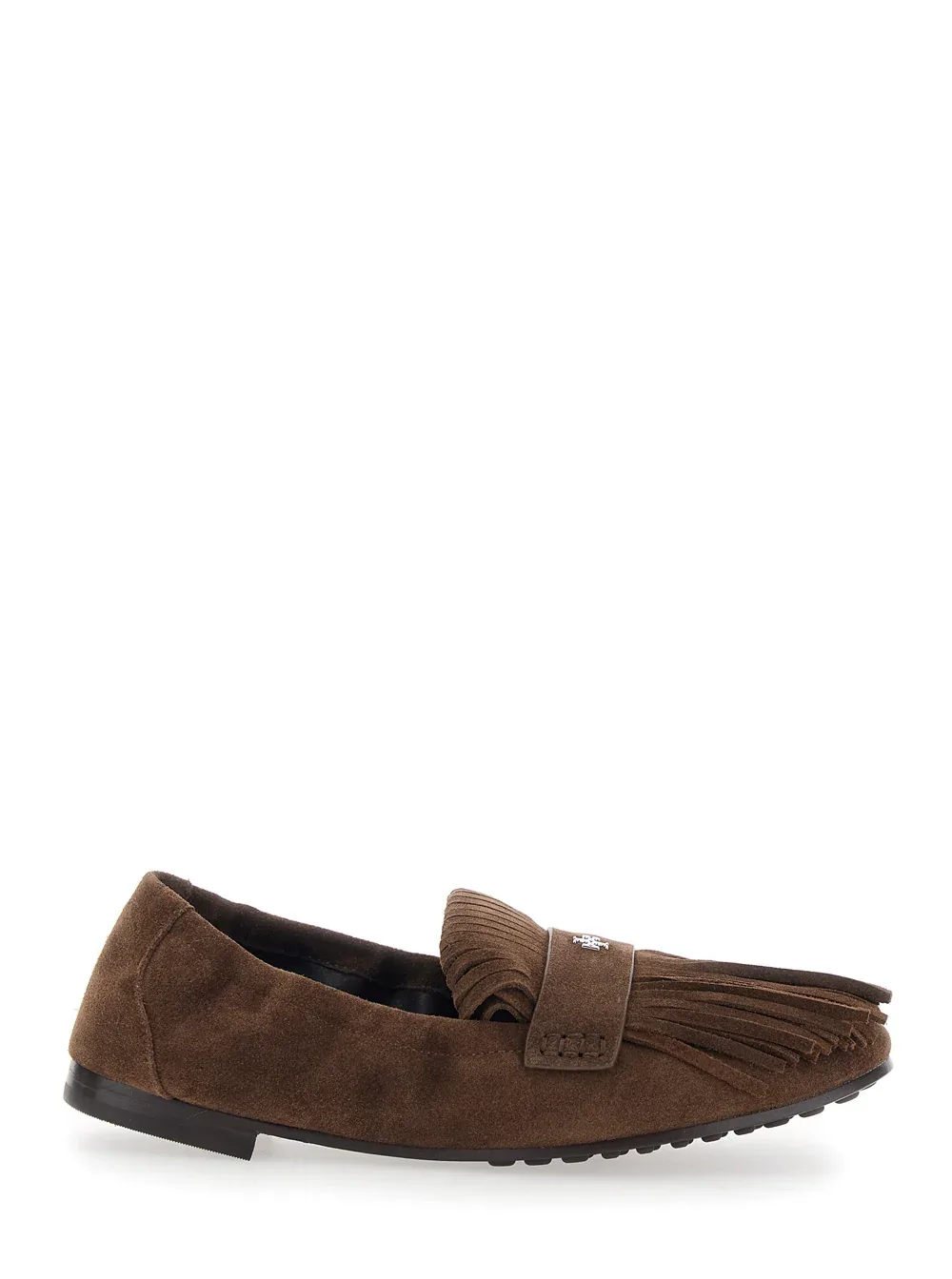 Suede Fringe Loafer by TORY BURCH