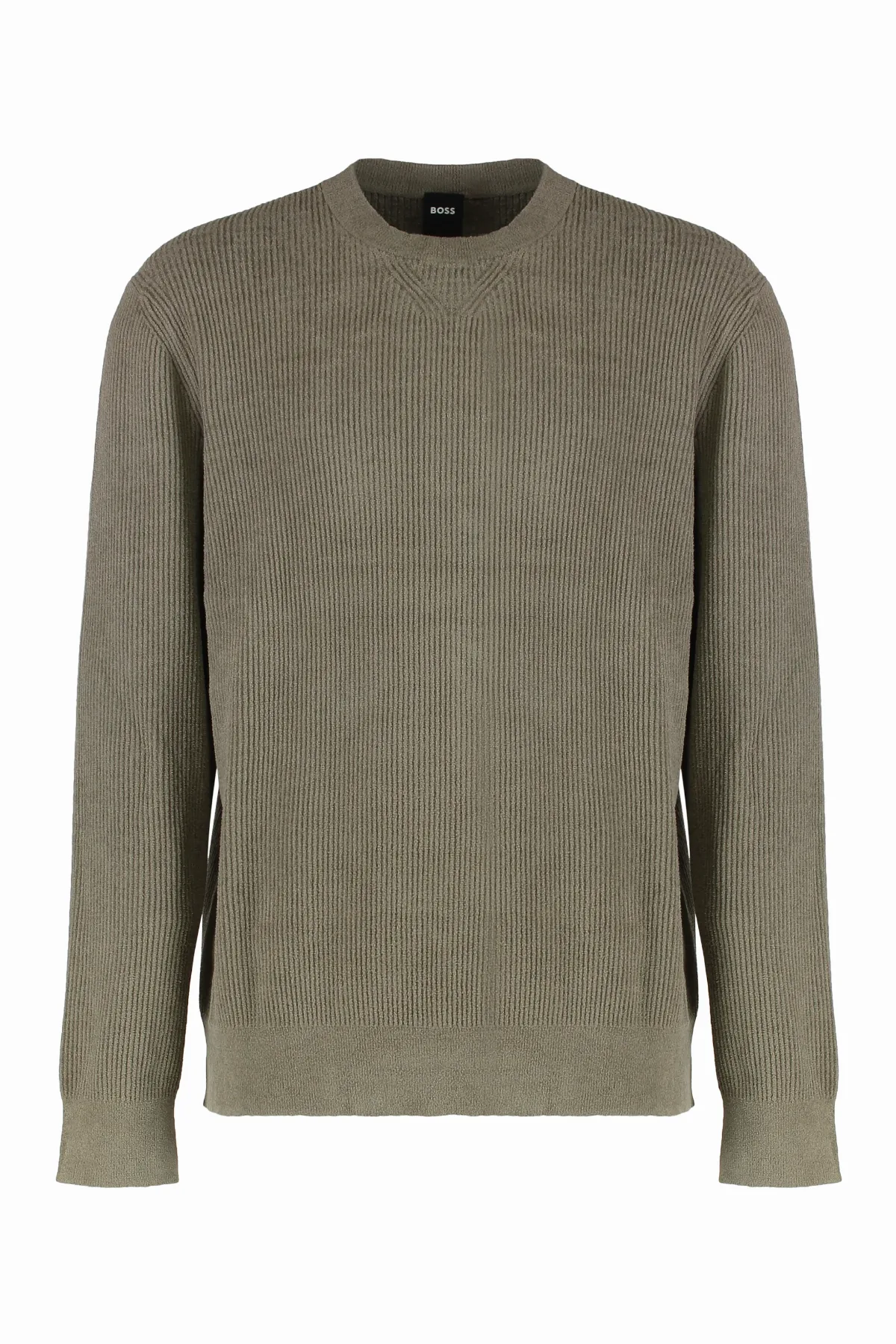 Velvet Ribbed Viscose Sweater by Hugo Boss