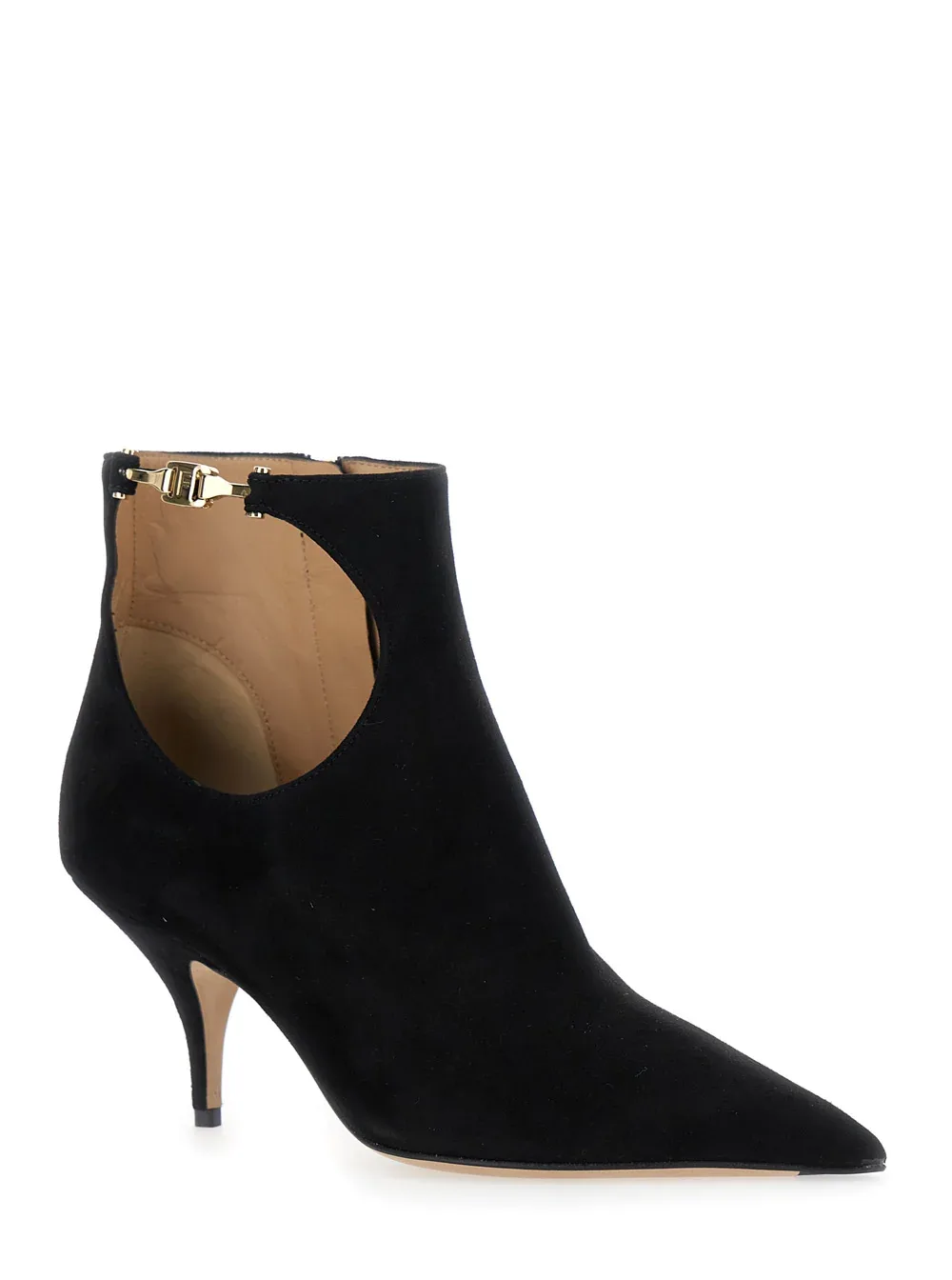 Ferragamo Suede Cut-Out Detail Ankle Boot by Ferragamo