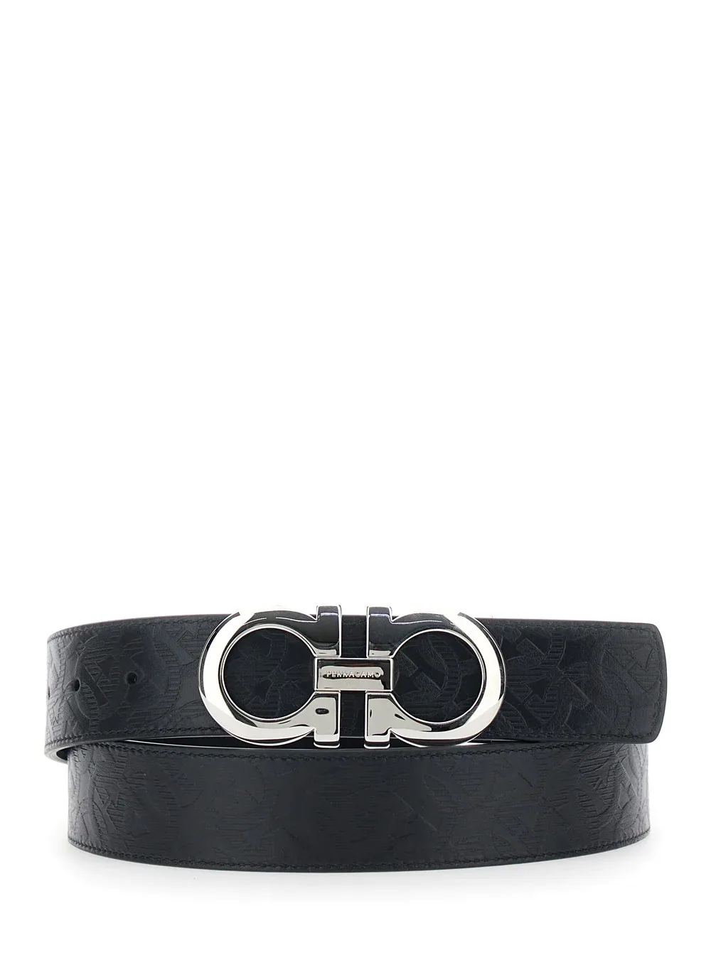Ferragamo Gancini Buckle Reversible Leather Belt by Ferragamo
