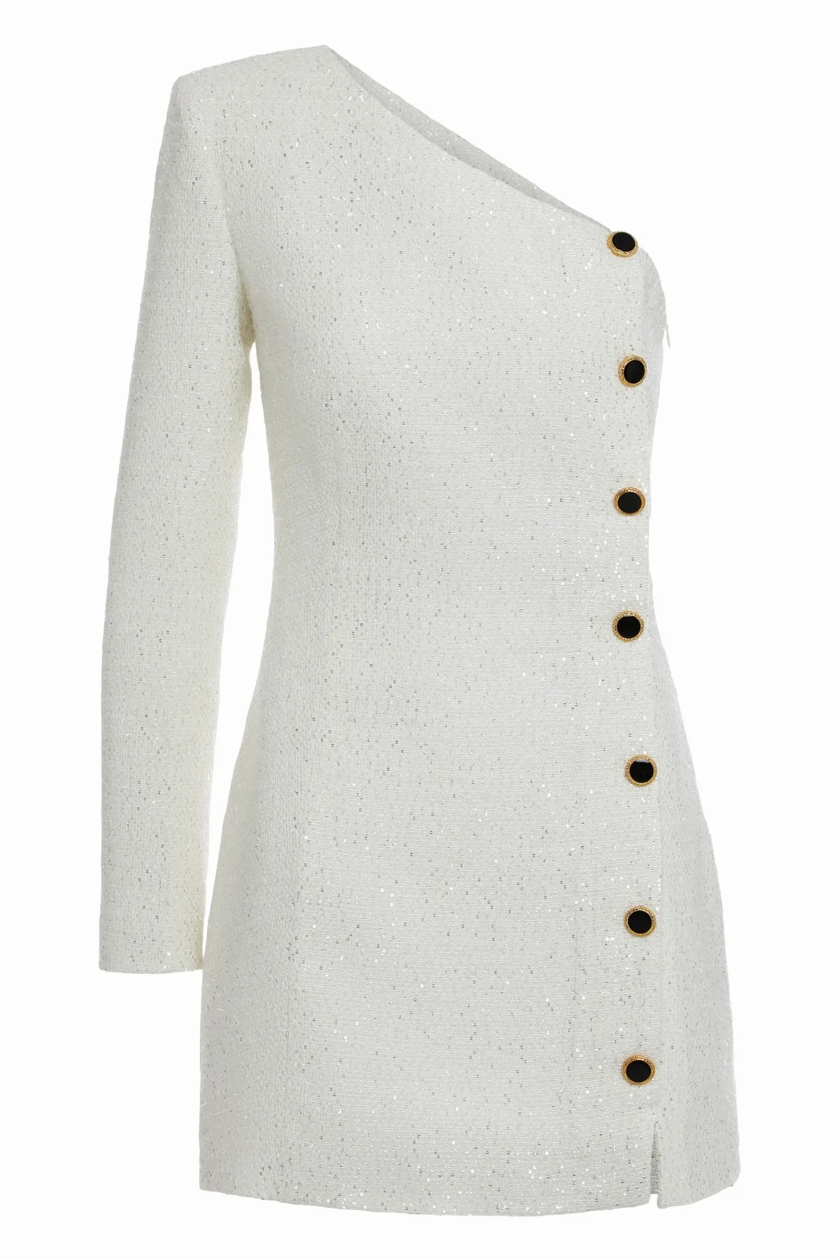 One-Shoulder Knit Mini Dress by Alessandra Rich