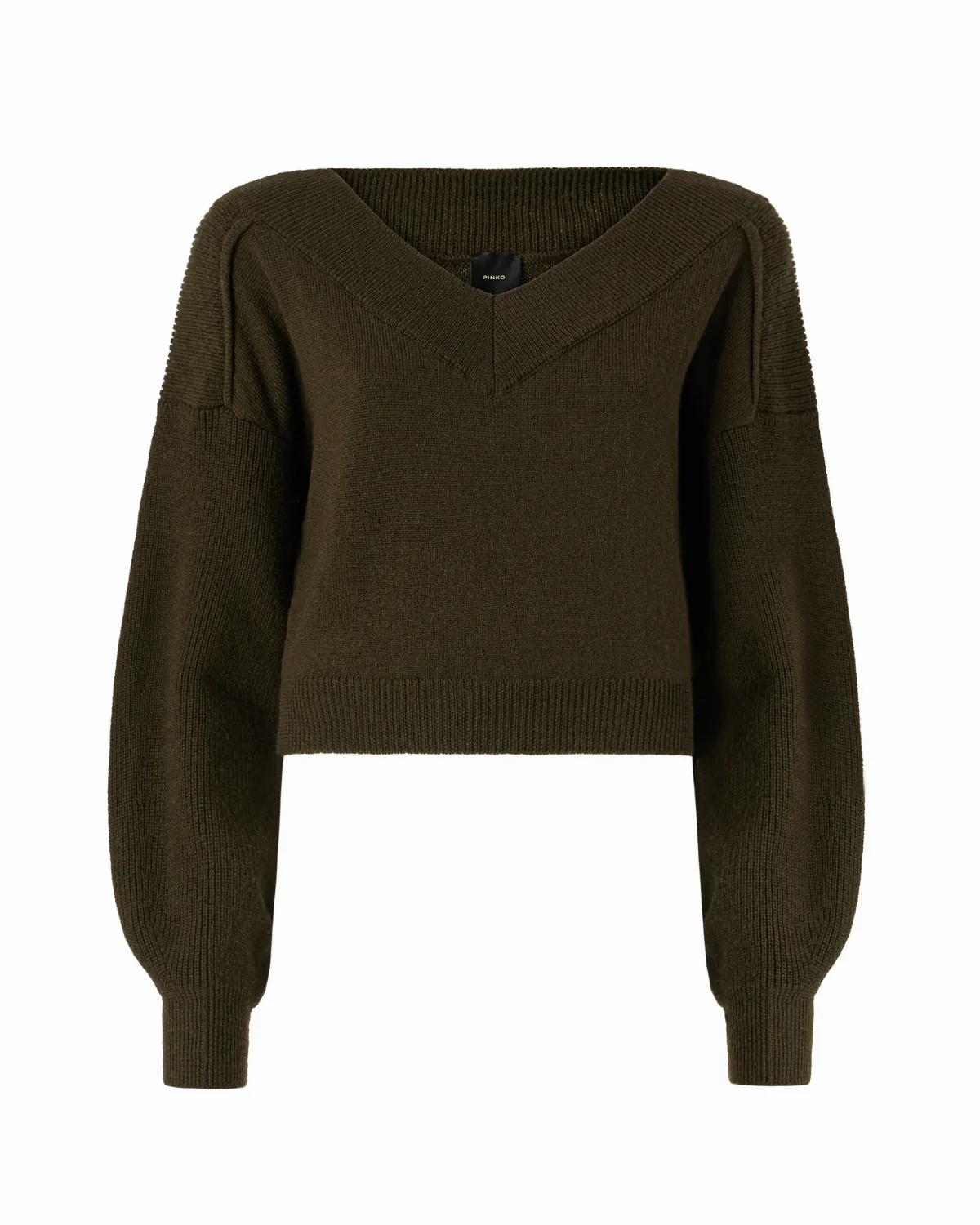 Pinko Cropped Wool Sweater by pinko
