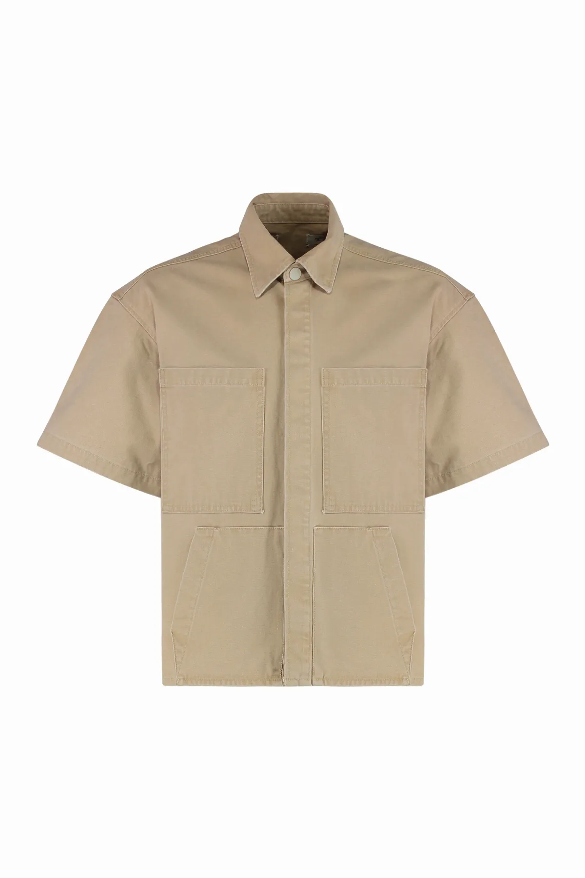 Utility Pocket Cotton Overshirt by B1 Archive
