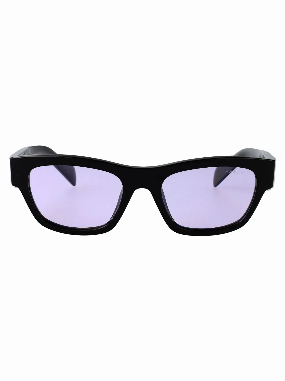 0PR Black Acetate Sunglasses by Prada