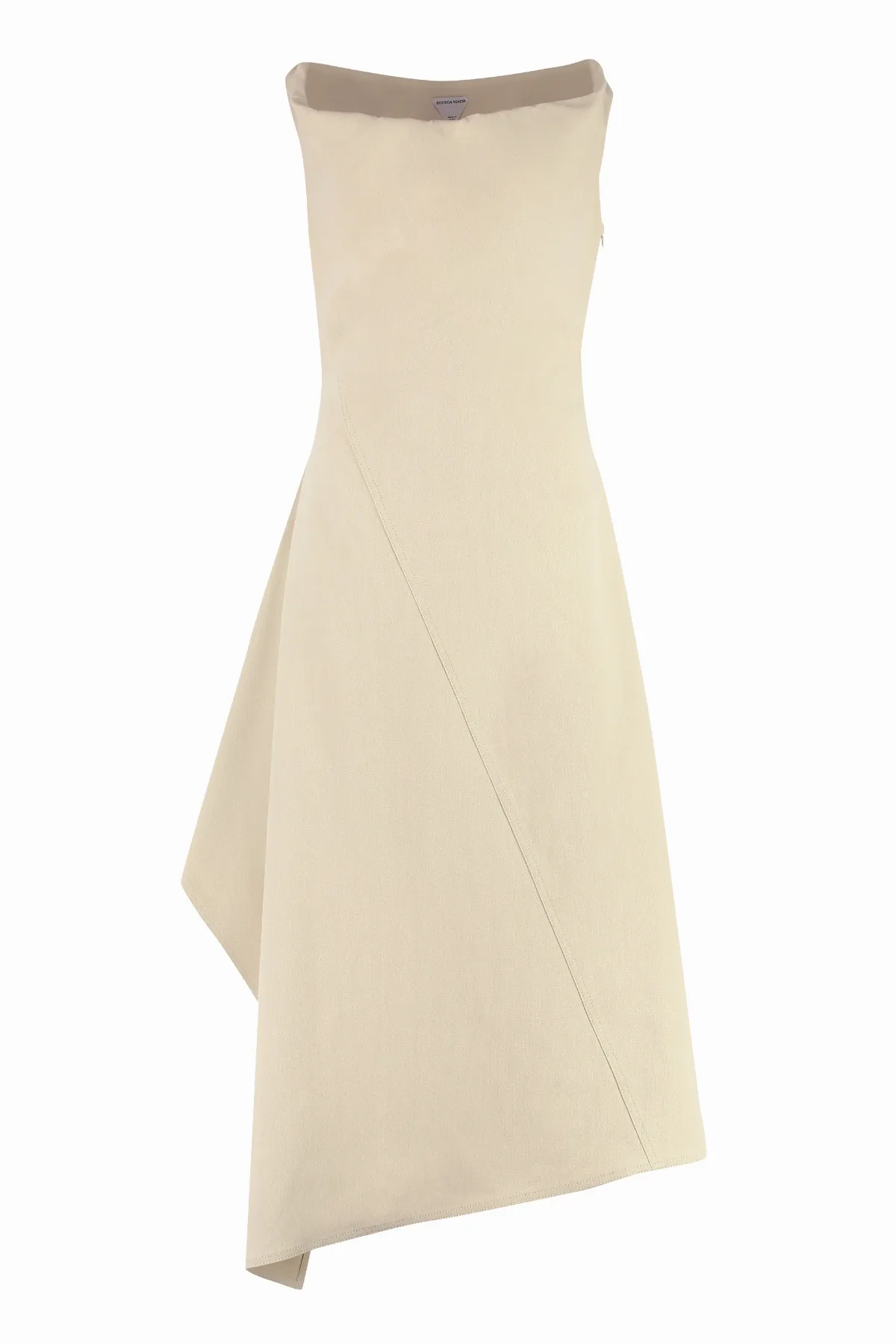 Asymmetric Cotton Dress by Bottega Veneta