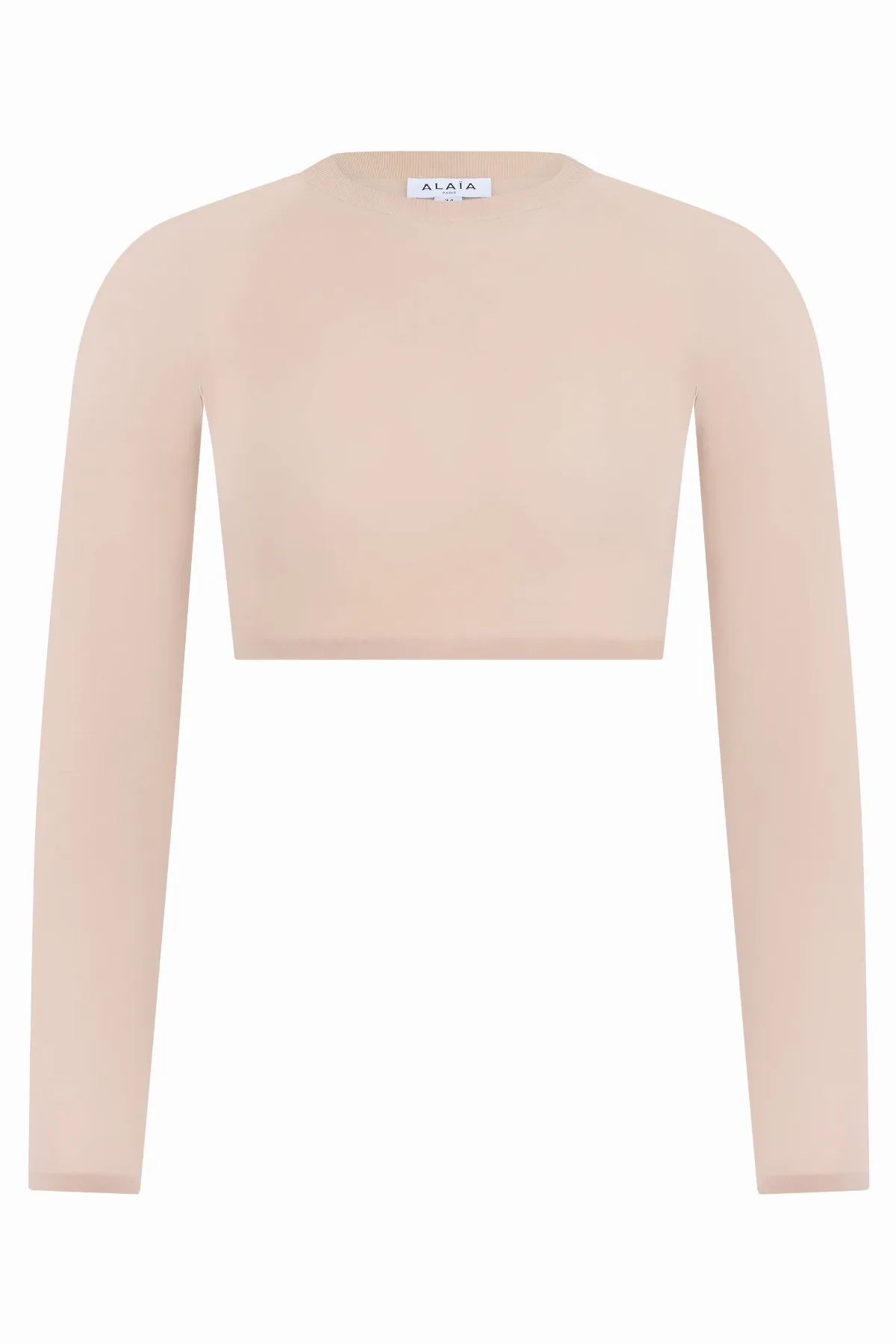 Long-Sleeve Cropped Crop Top by alaia