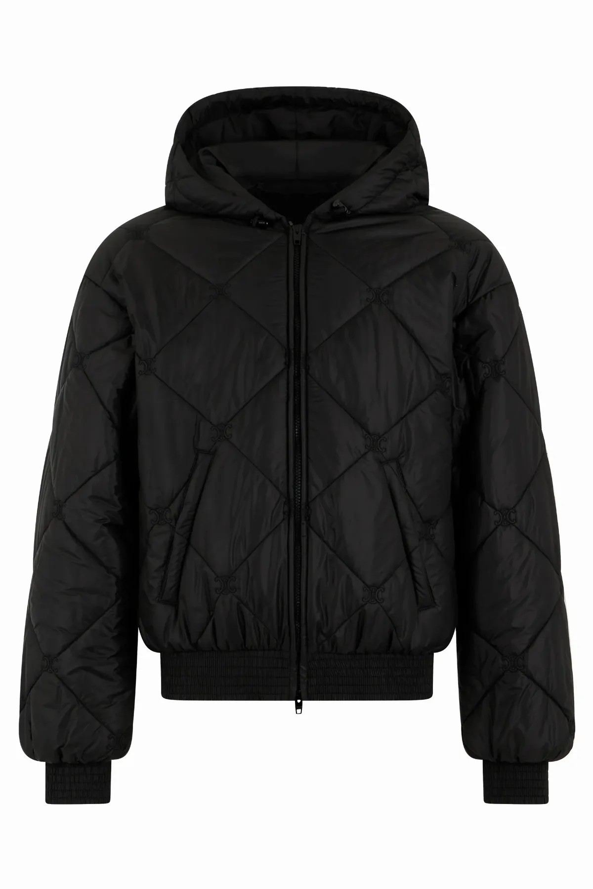 Quilted Hooded Down Jacket by Celine