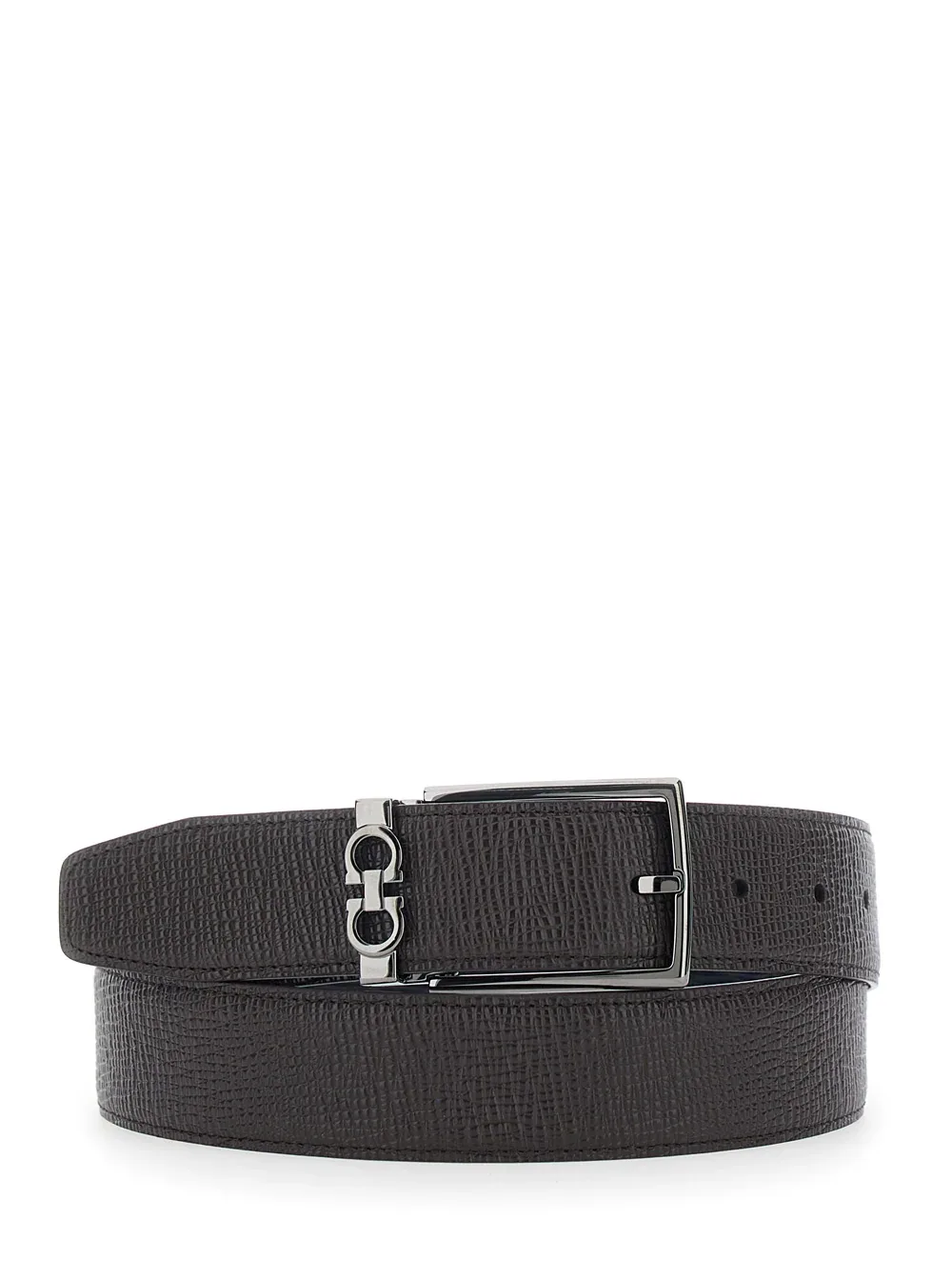 Reversible Grained Leather Belt by Ferragamo