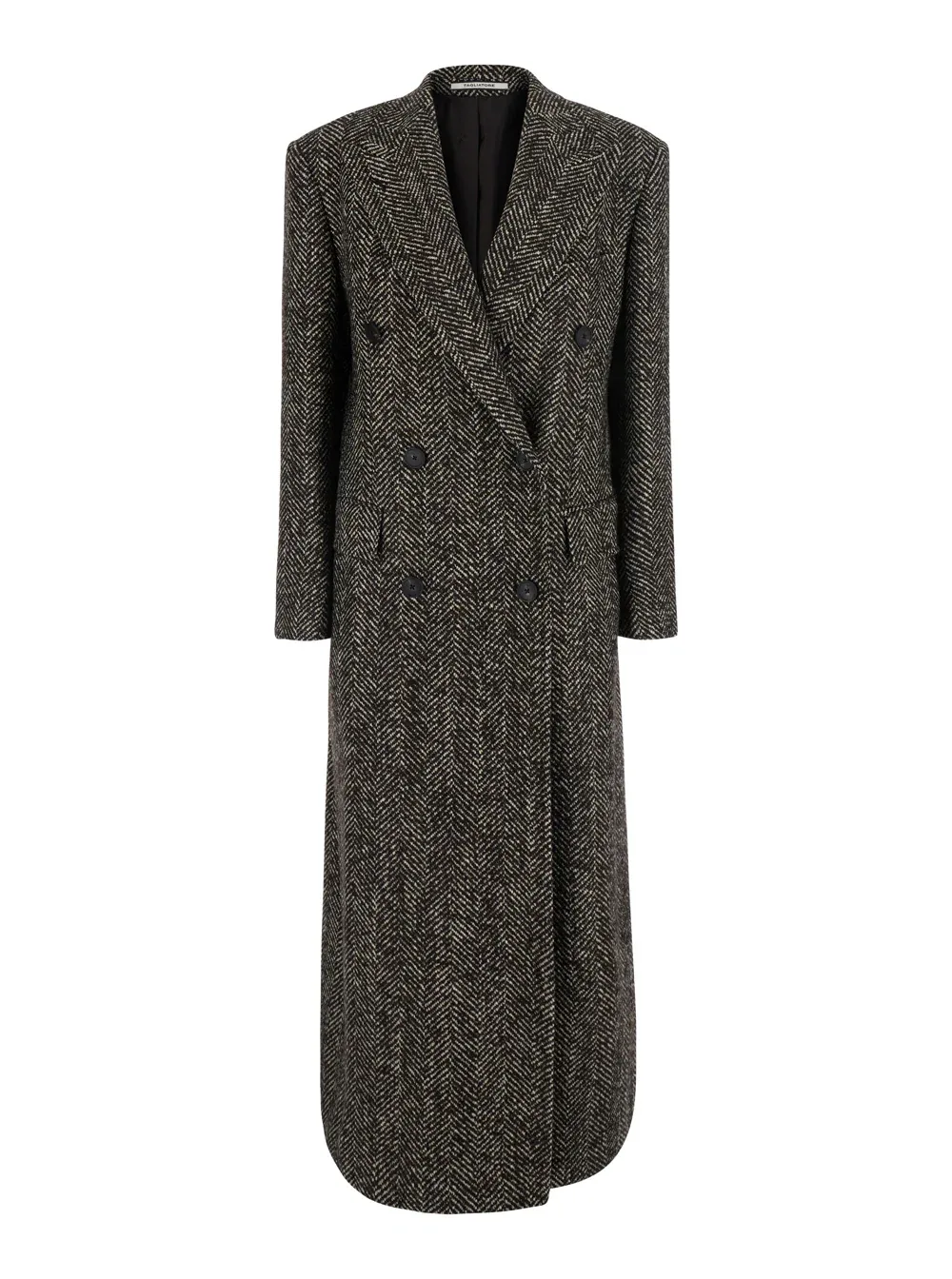 Herringbone Wool Coat by Tagliatore
