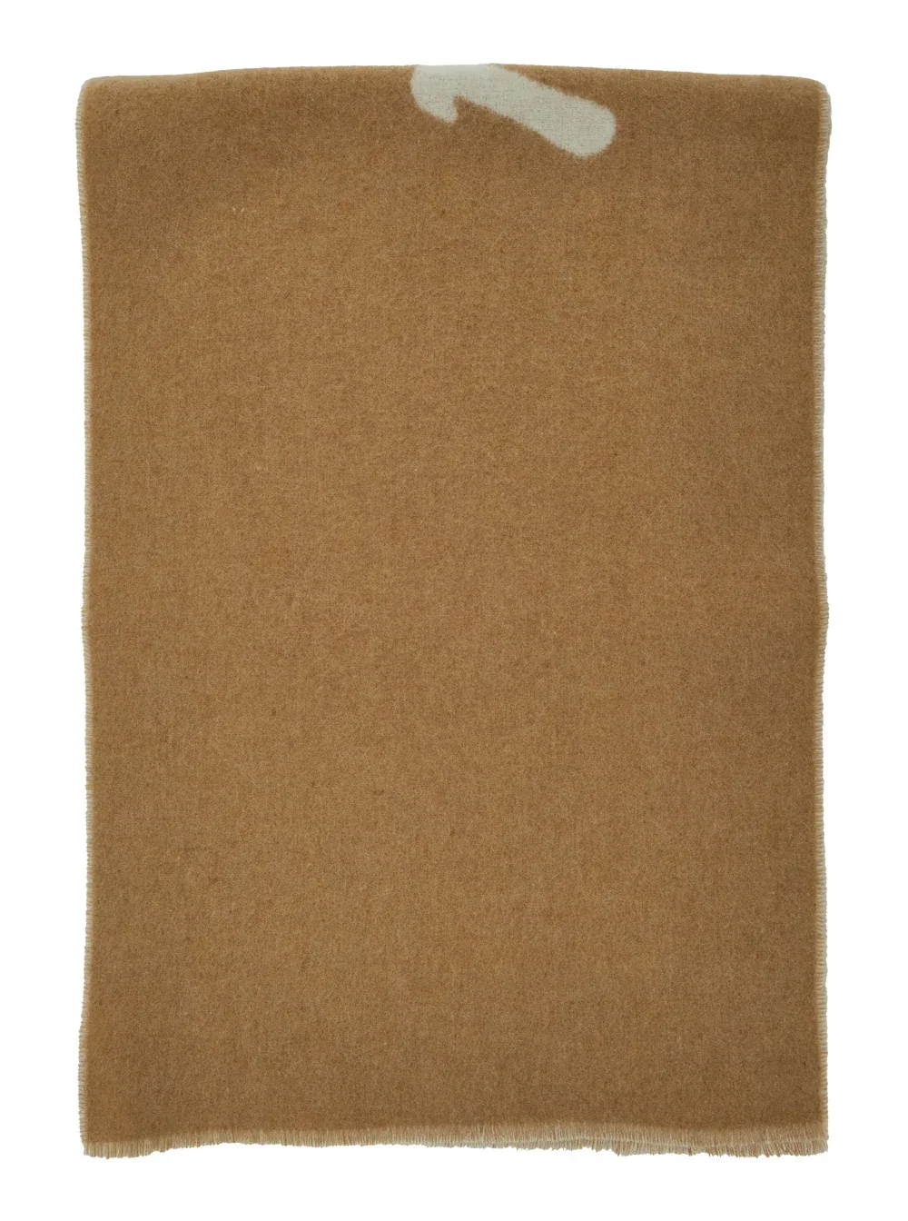 Bicolor Logo Wool Scarf by Maison Kitsuné