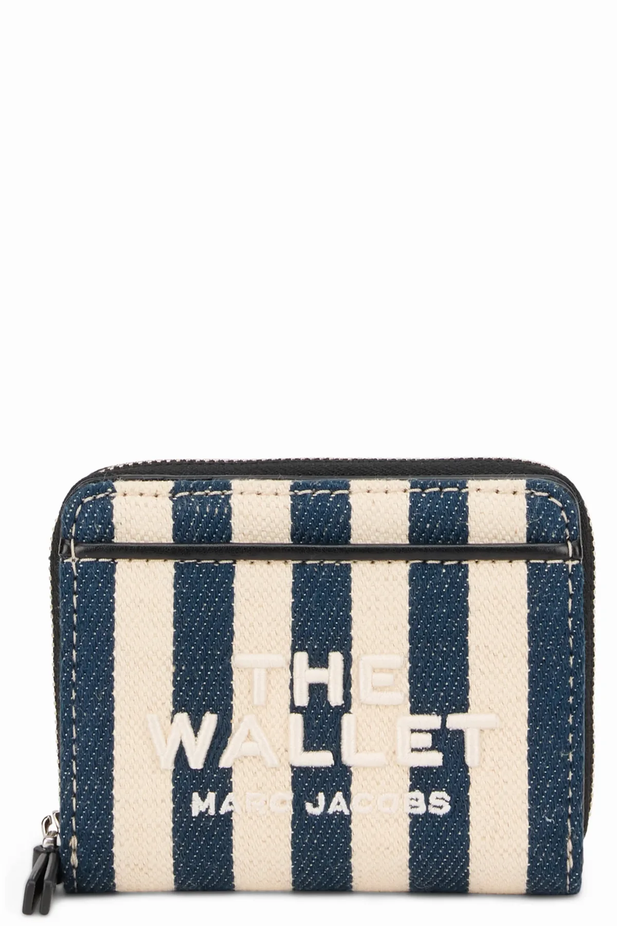 Striped Cotton Compact Wallet by Marc Jacobs