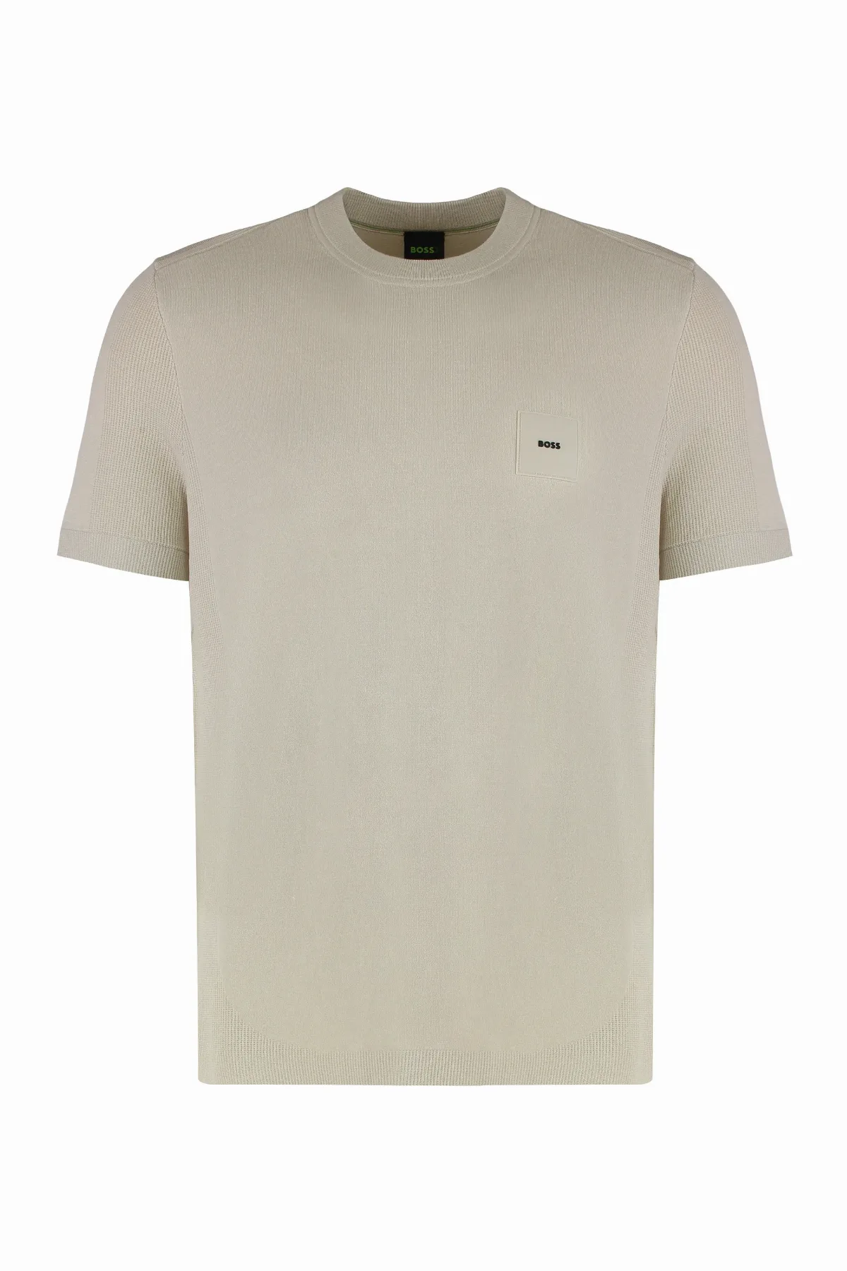 Logo-Detail Knit T-Shirt by Hugo Boss