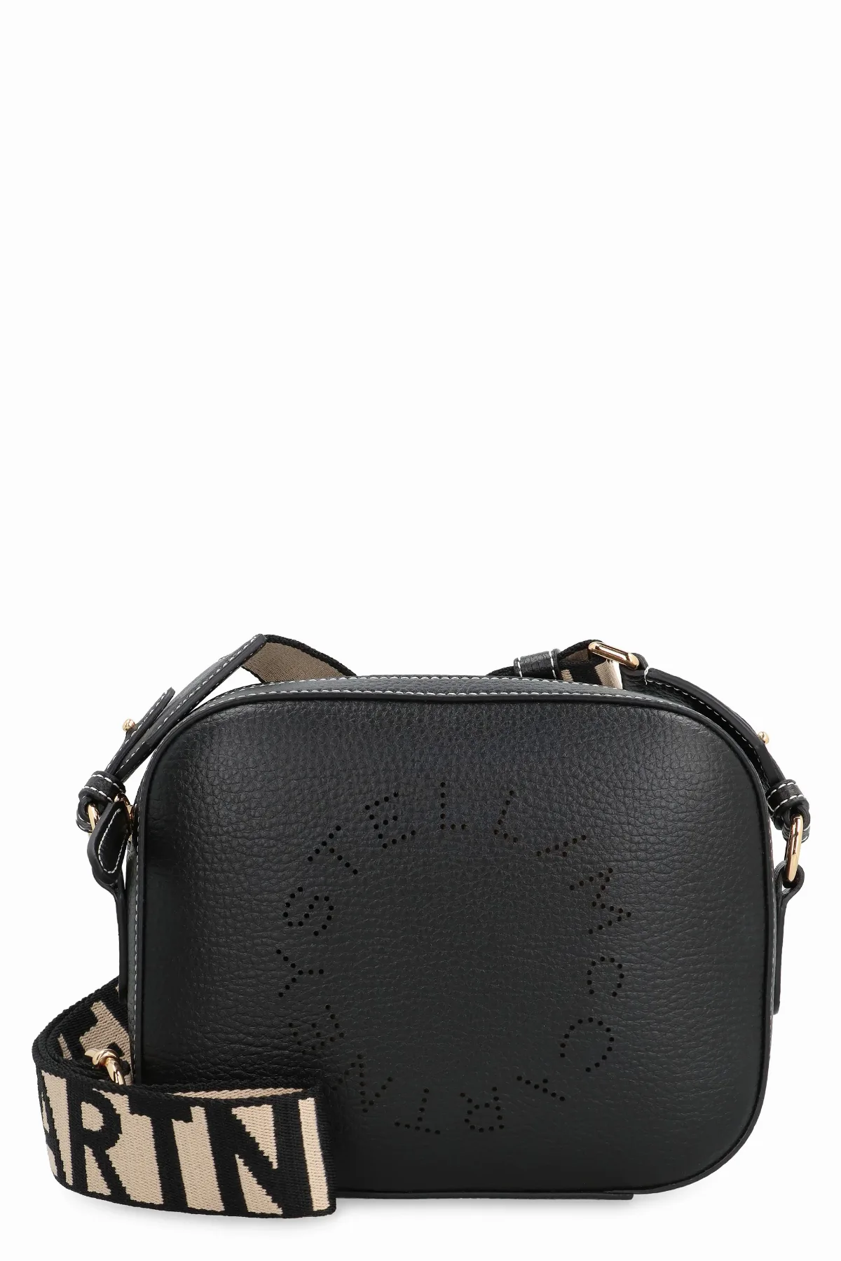 Perforated Logo Leather Shoulder Bag by Stella Mccartney