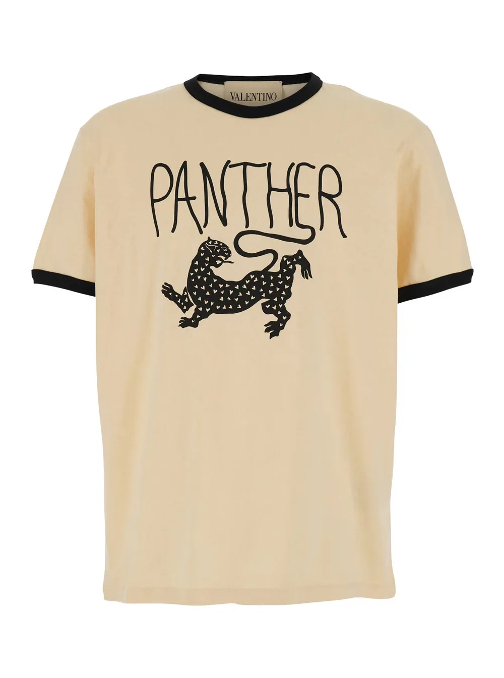 Panther-Graphic Crew Neck T-Shirt by Valentino