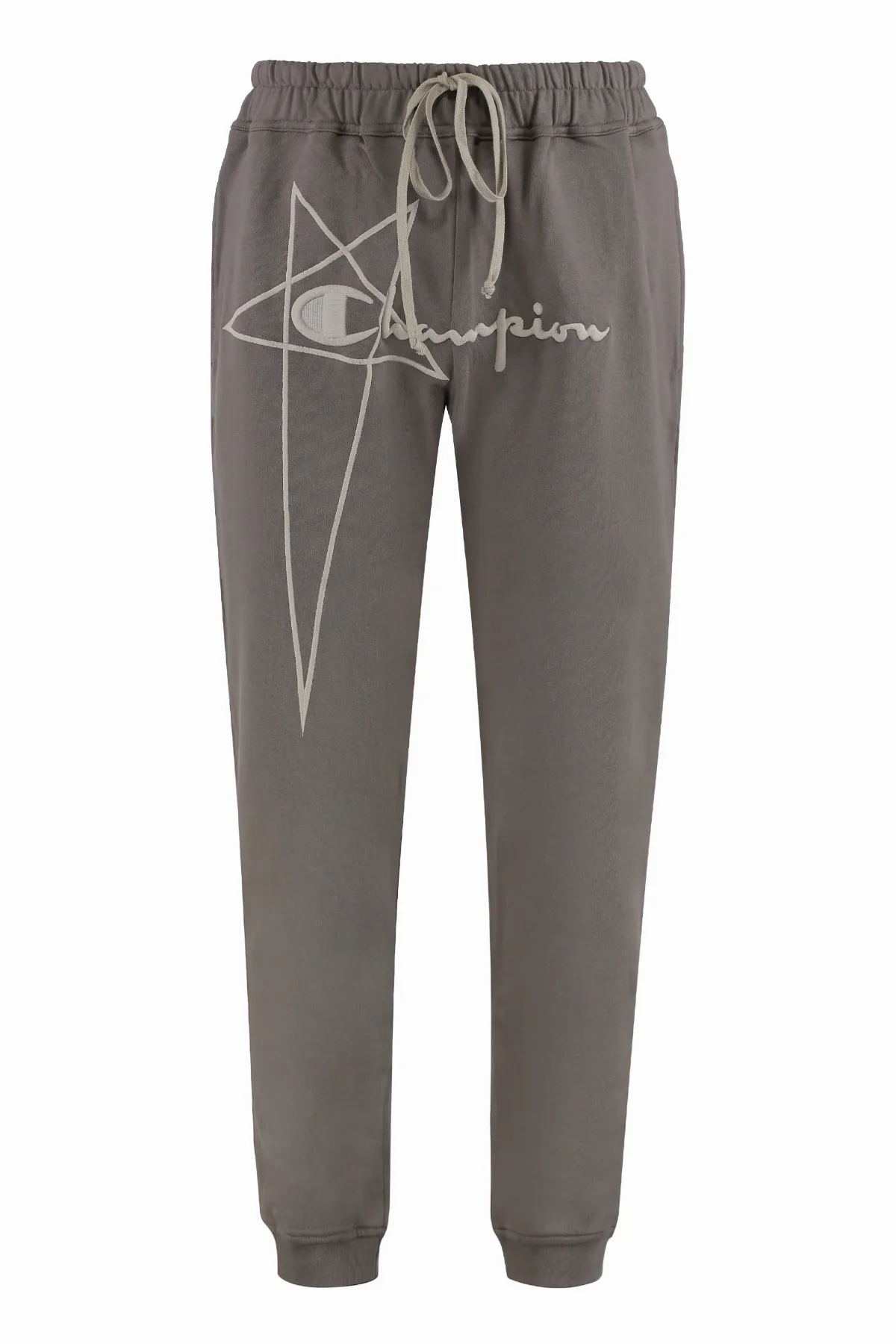 Logo-Print Cotton Joggers by Rick Owens